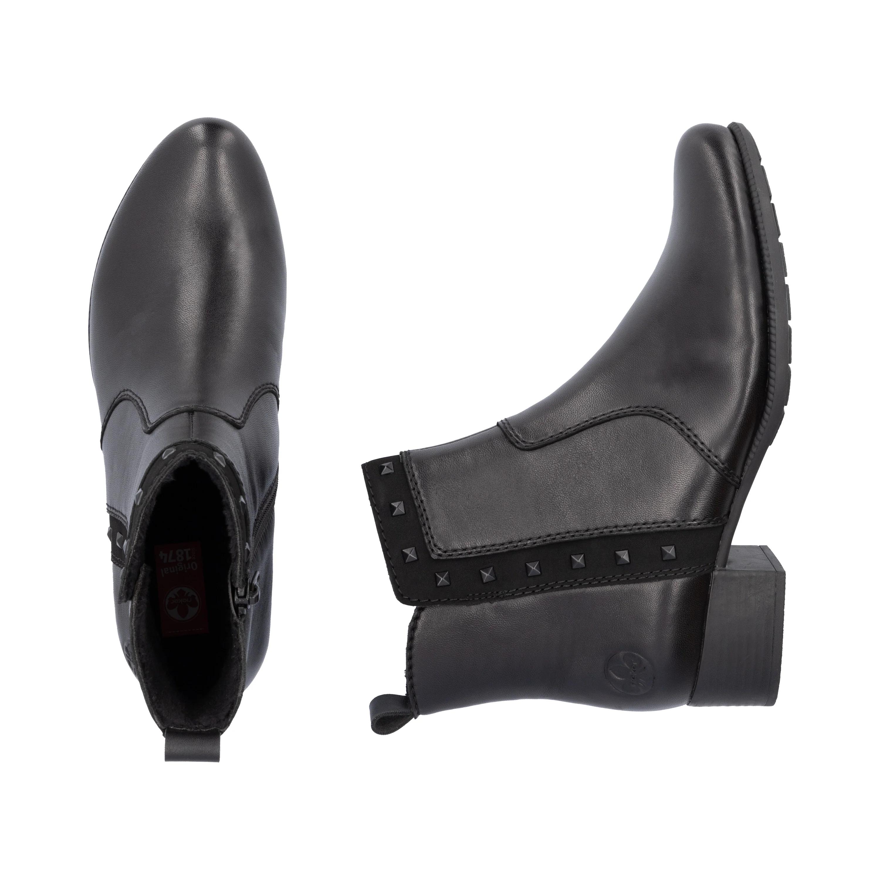 Rieker Woman's Boots - Black | 78657-00 - Image 9