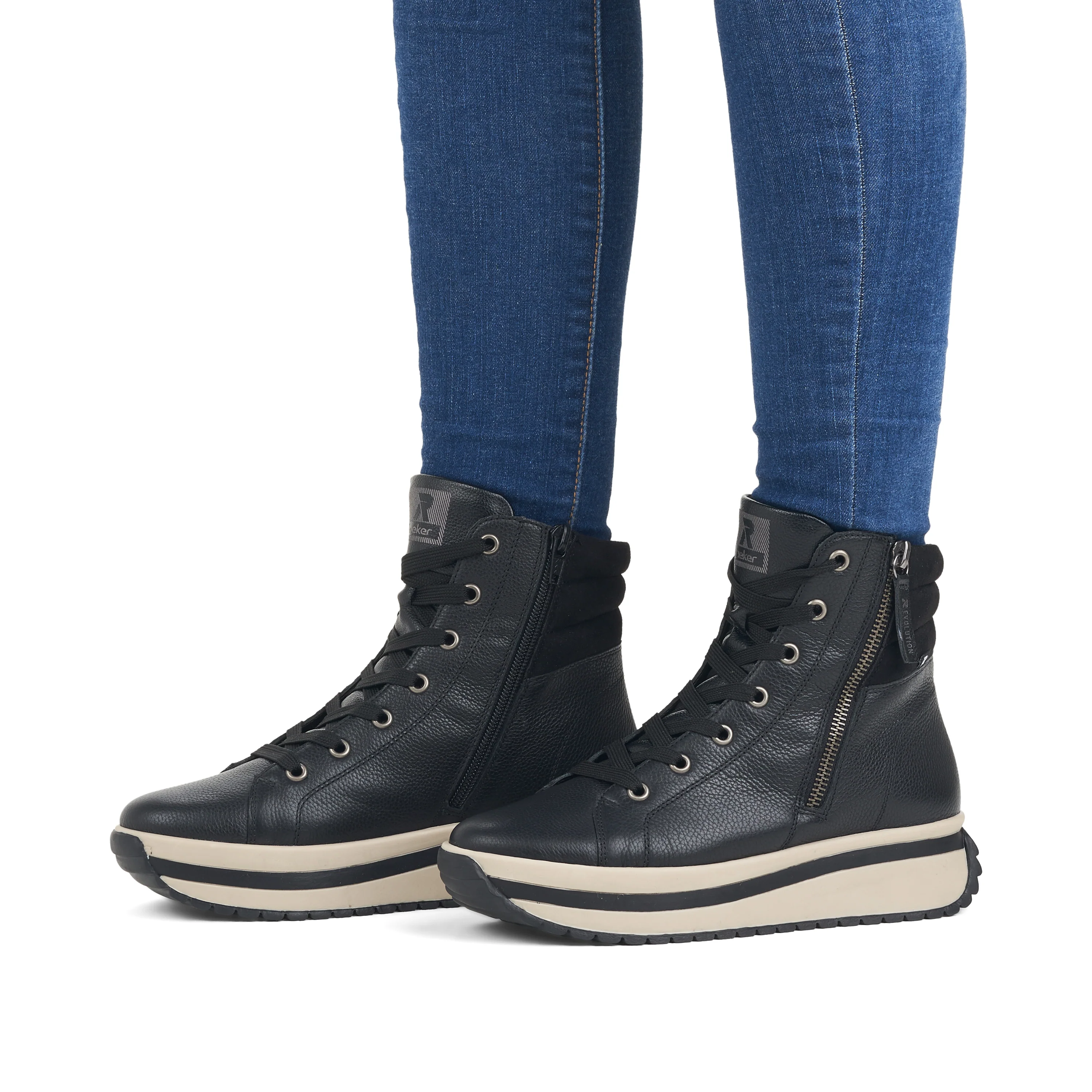 Rieker Sport Woman's Boot - Black | W0962-00 - Image 10