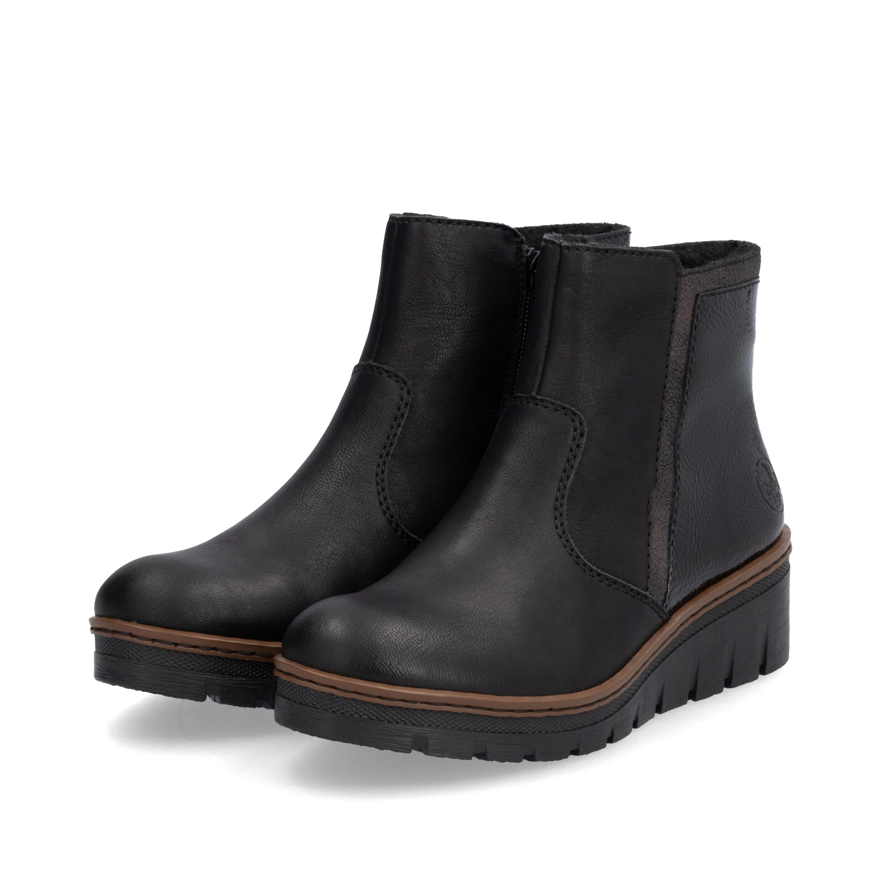 Rieker Woman's Boot - Black | X9150-00 - Image 8