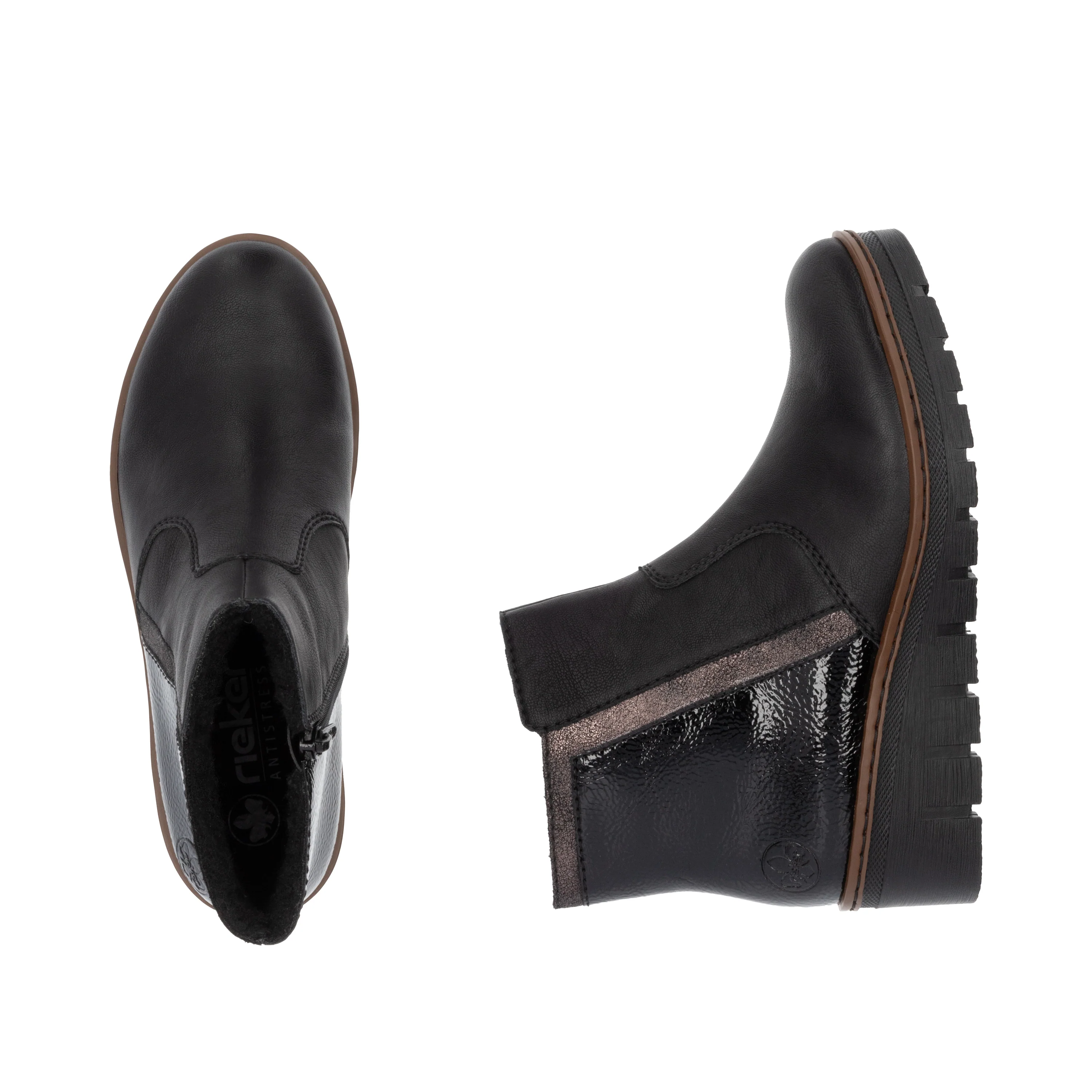 Rieker Woman's Boot - Black | X9150-00 - Image 9