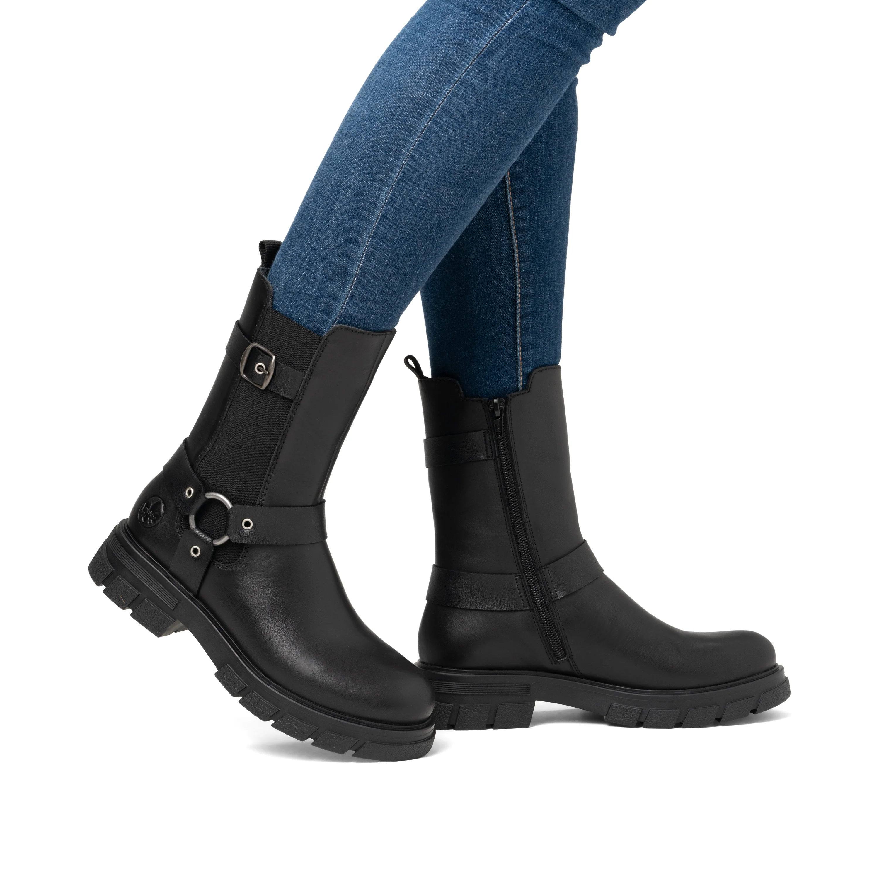 Rieker Woman's Boots - Black | Z9177-00 - Image 10