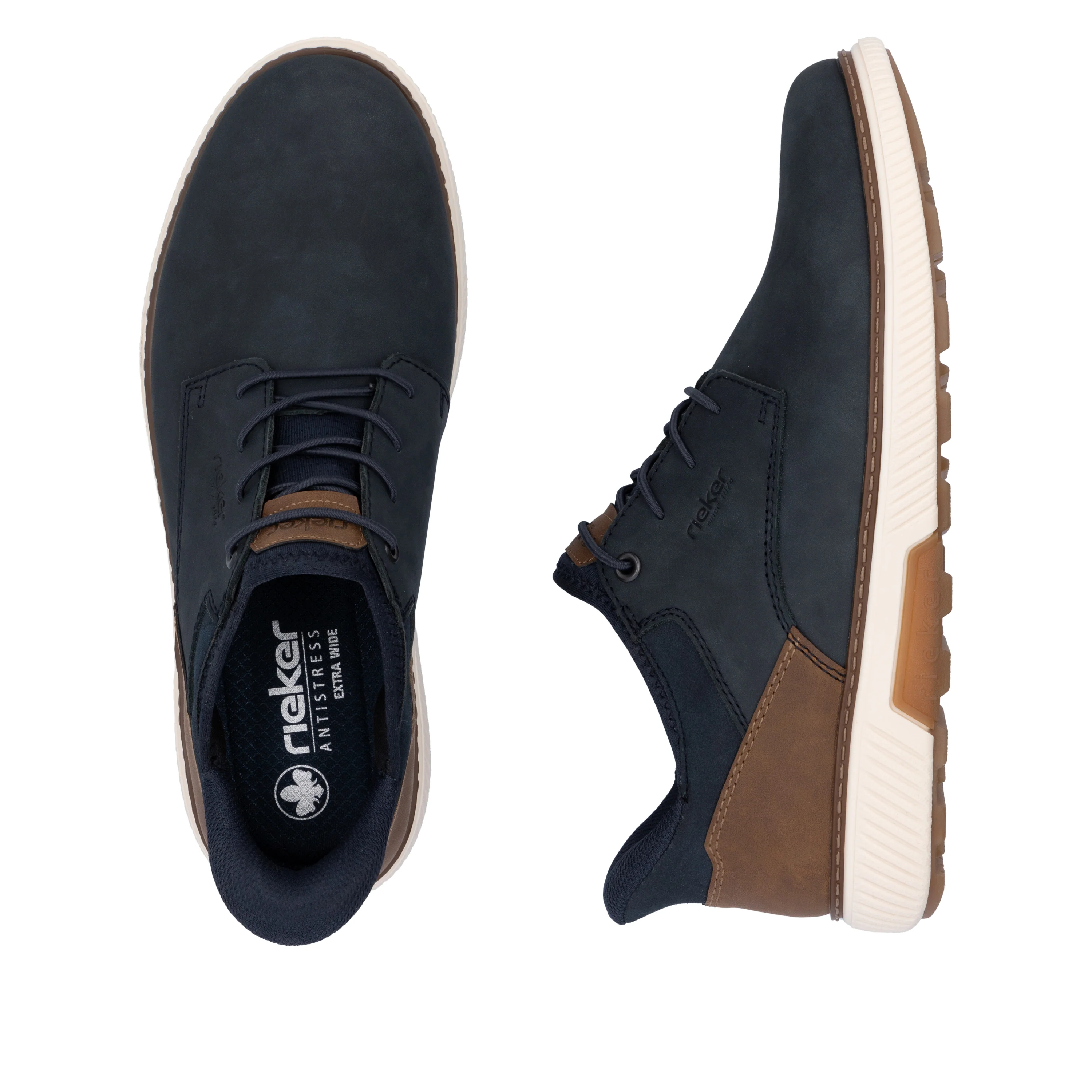 Rieker Men's Shoes - Blue | B3357-14 - Image 9