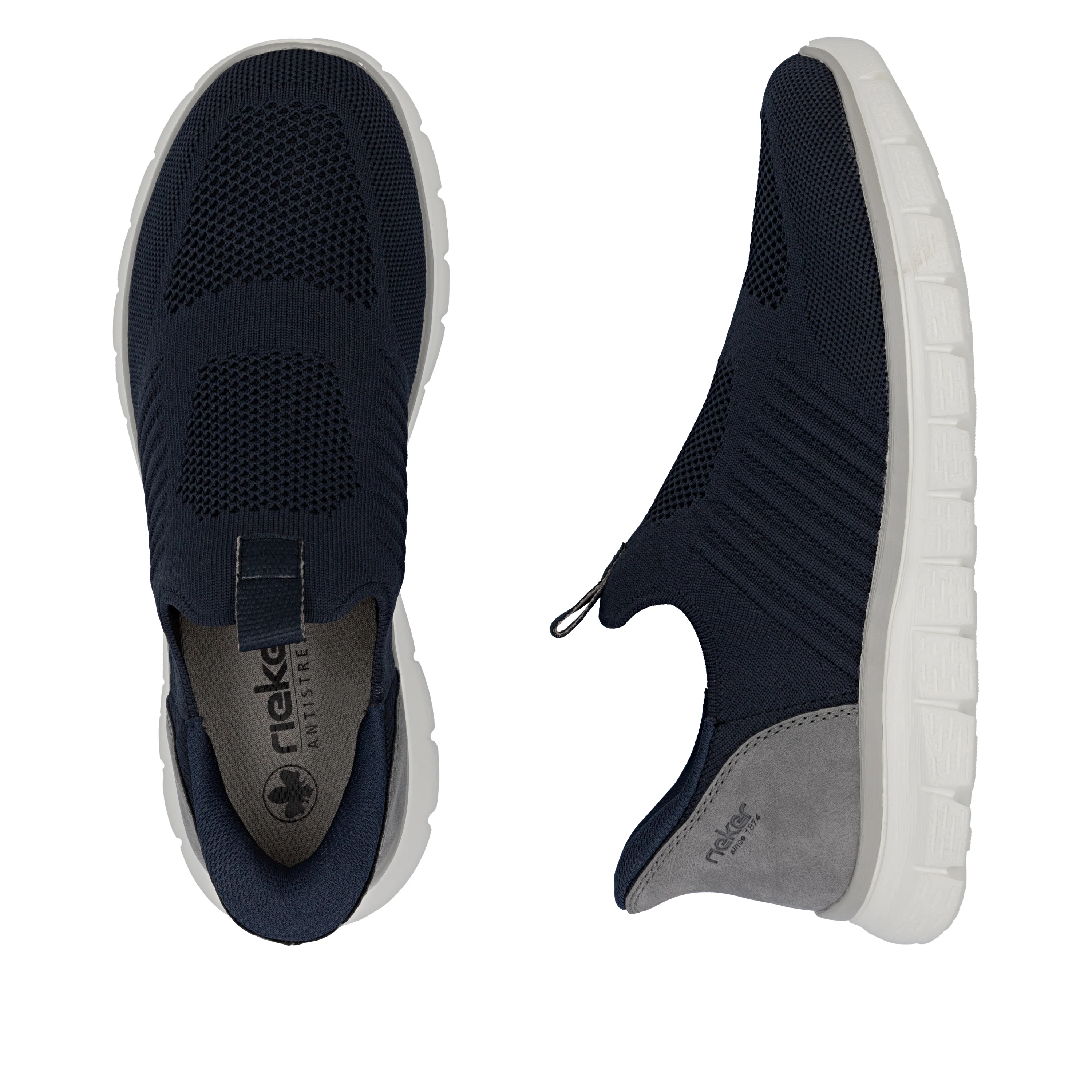Rieker Men's Shoes - Blue | B6659-15 - Image 9