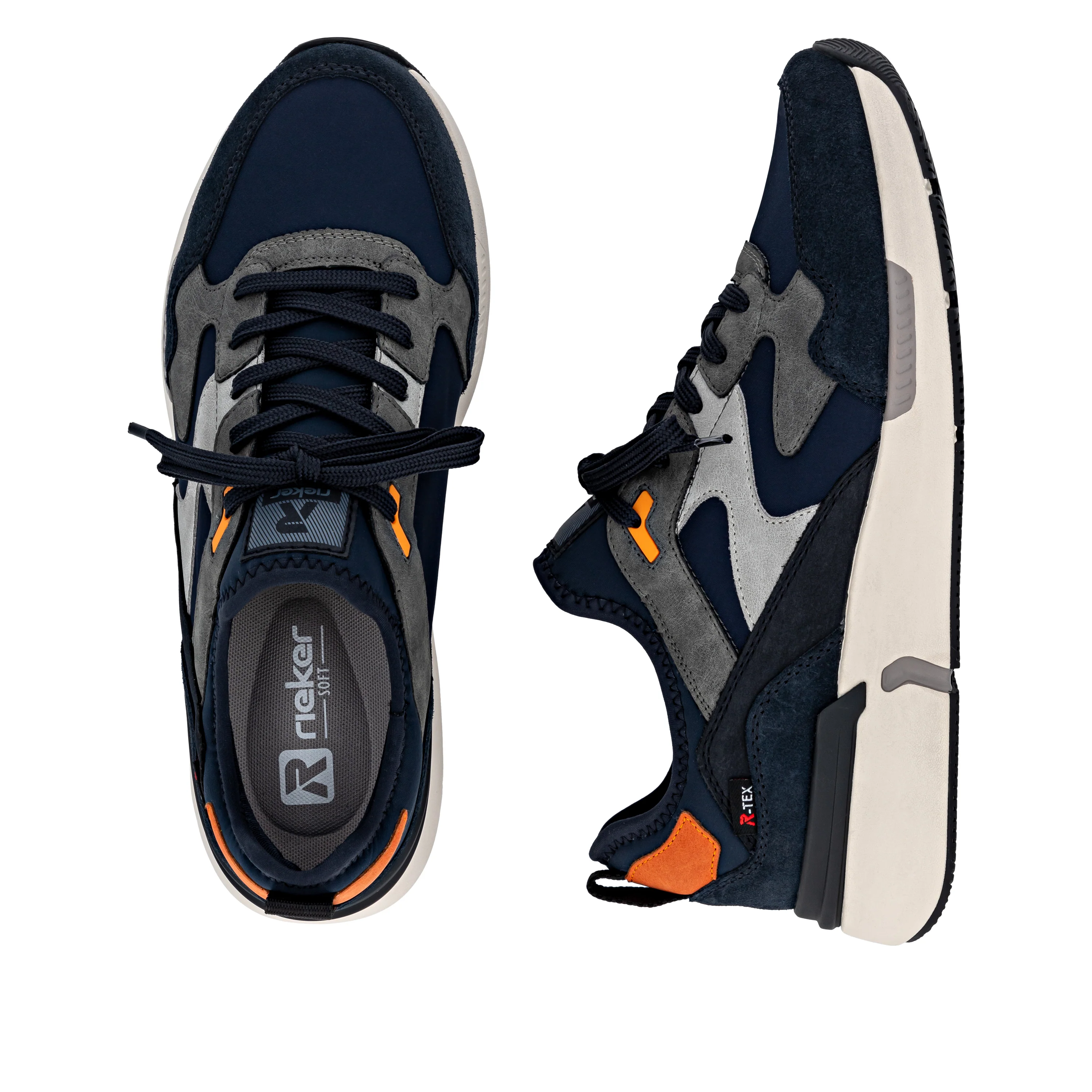 Rieker Sport Men's Shoes - Blue | U1403-15 - Image 9