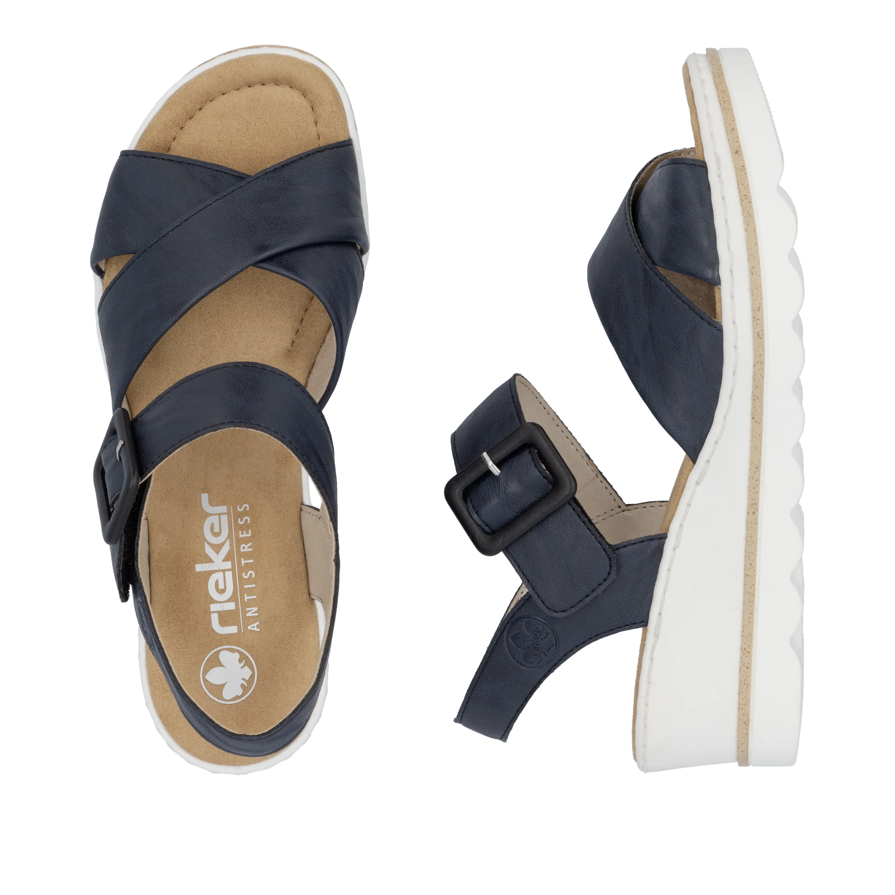 Rieker Woman's Sandals - Blue | 67463-14 - Image 9