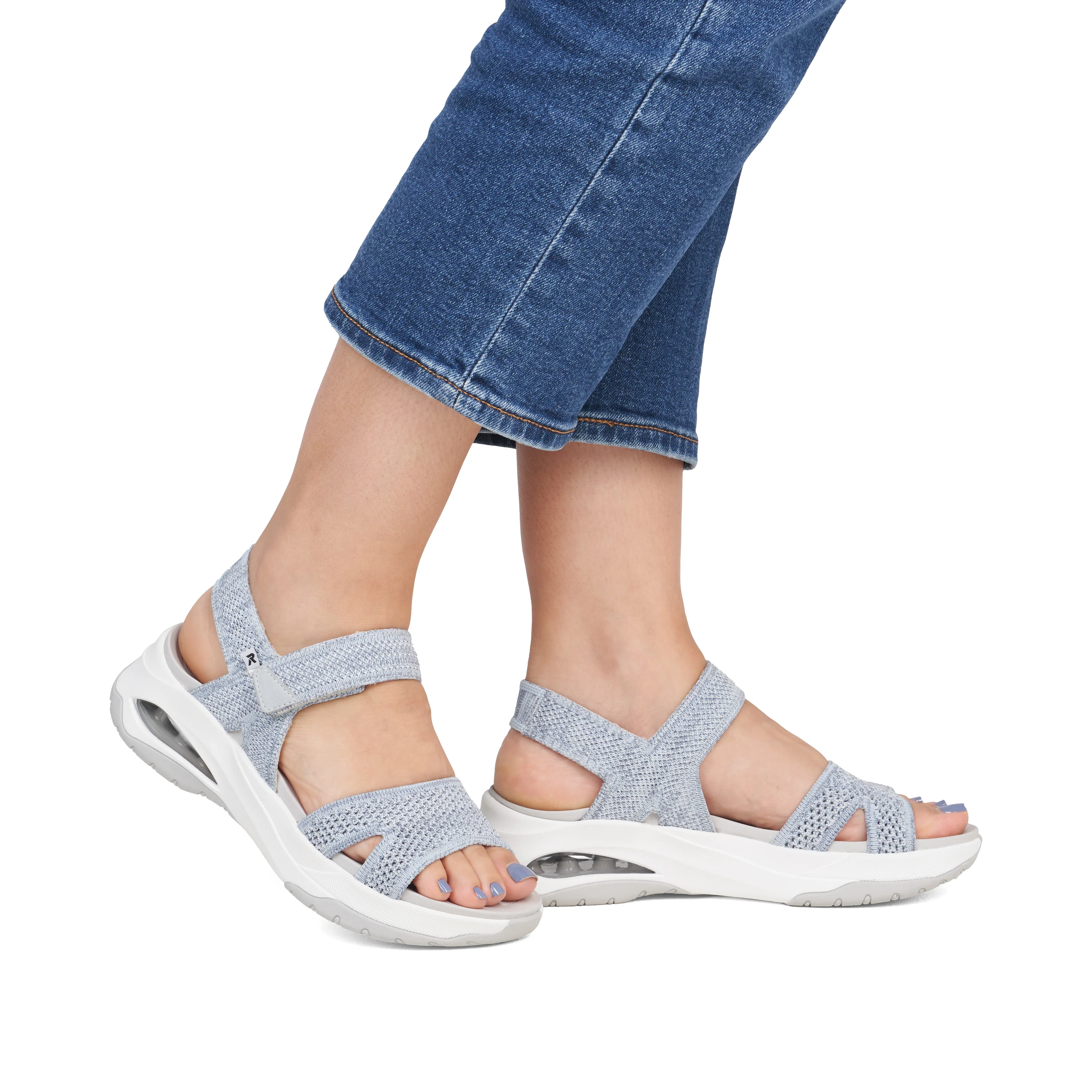 Rieker Sport Woman's Sandals - Blue | W3152-10 - Image 10
