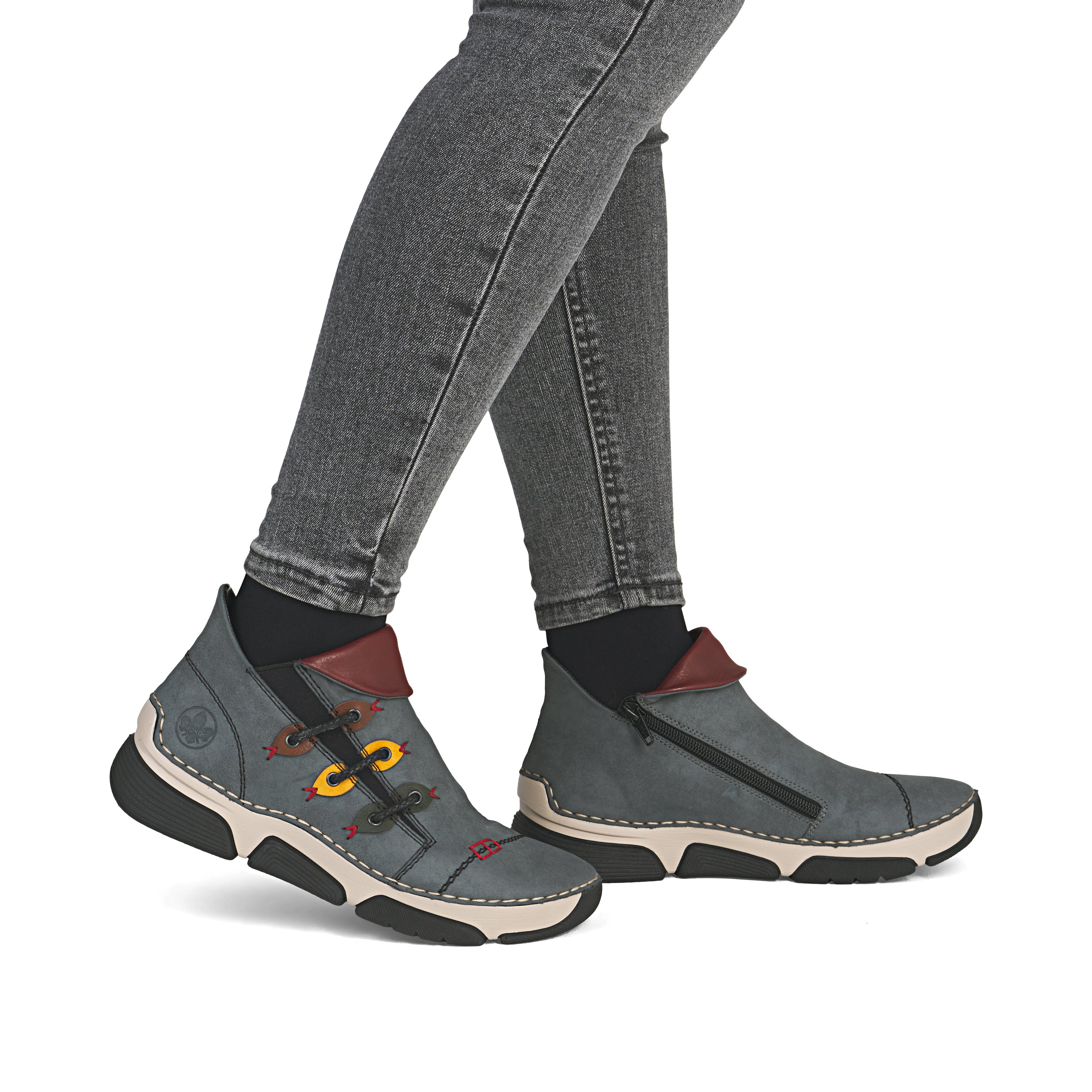 Rieker Woman's Boots - Blue | 45983-14 - Image 10