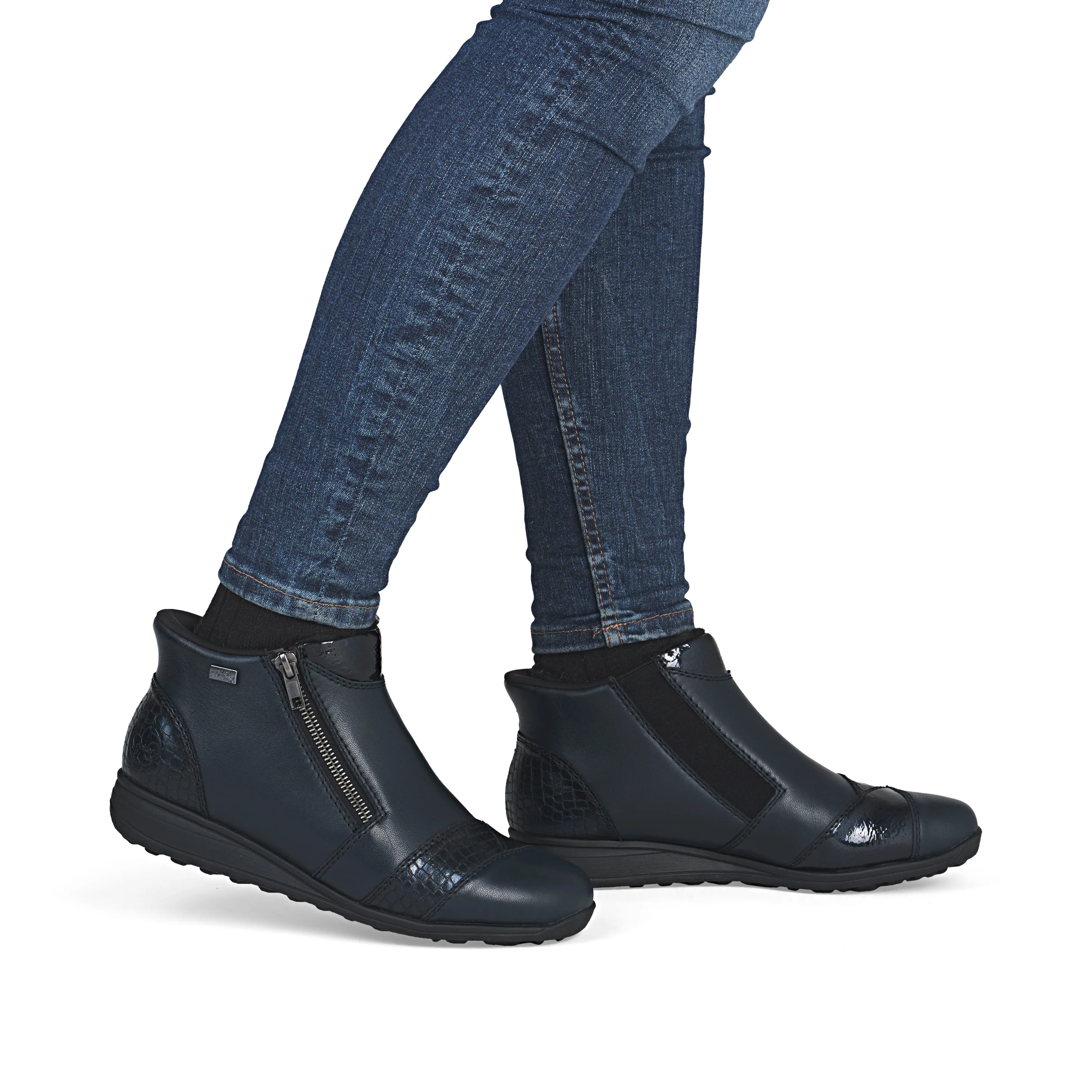 Rieker Woman's Boots - Blue | 47254-14 - Image 10