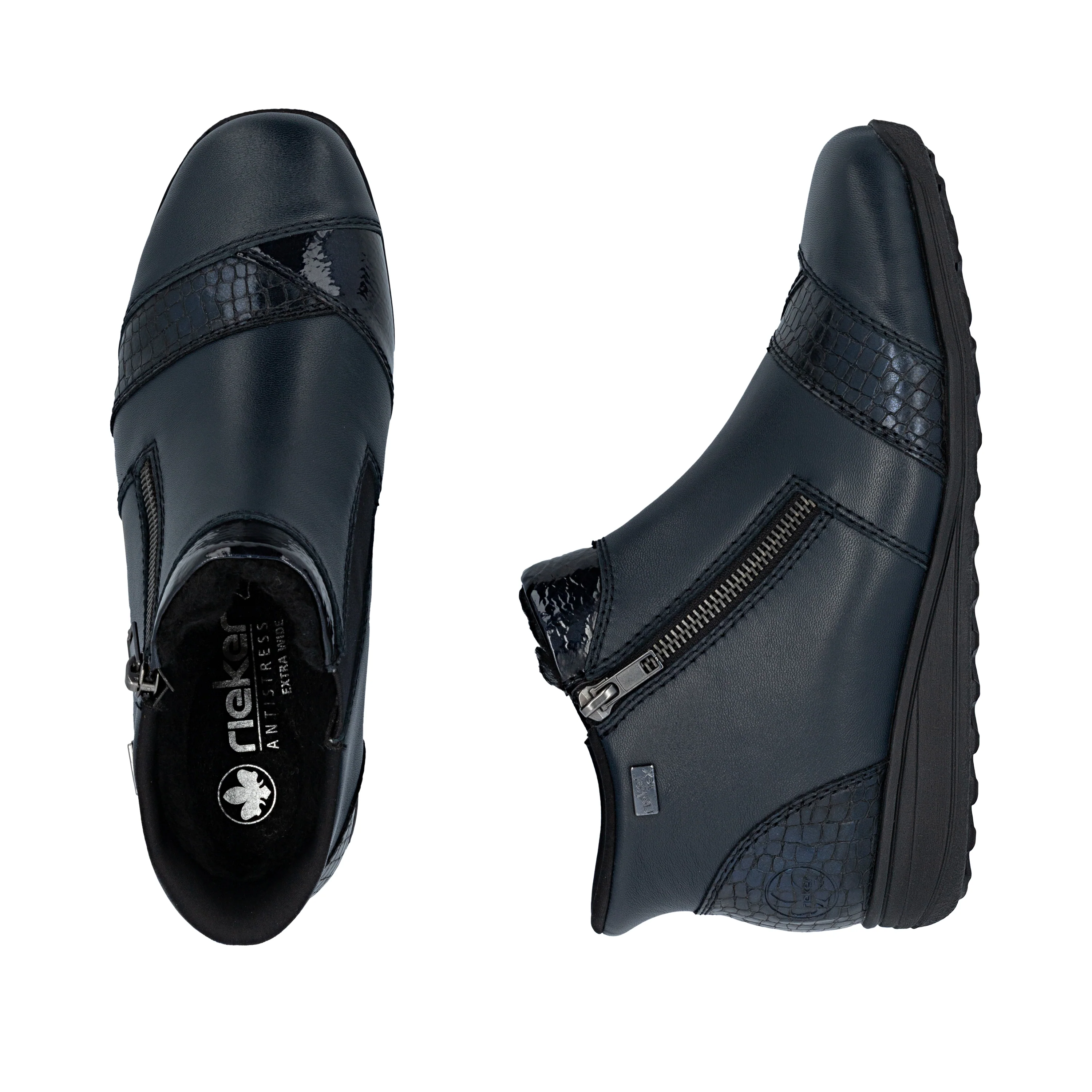 Rieker Woman's Boots - Blue | 47254-14 - Image 9