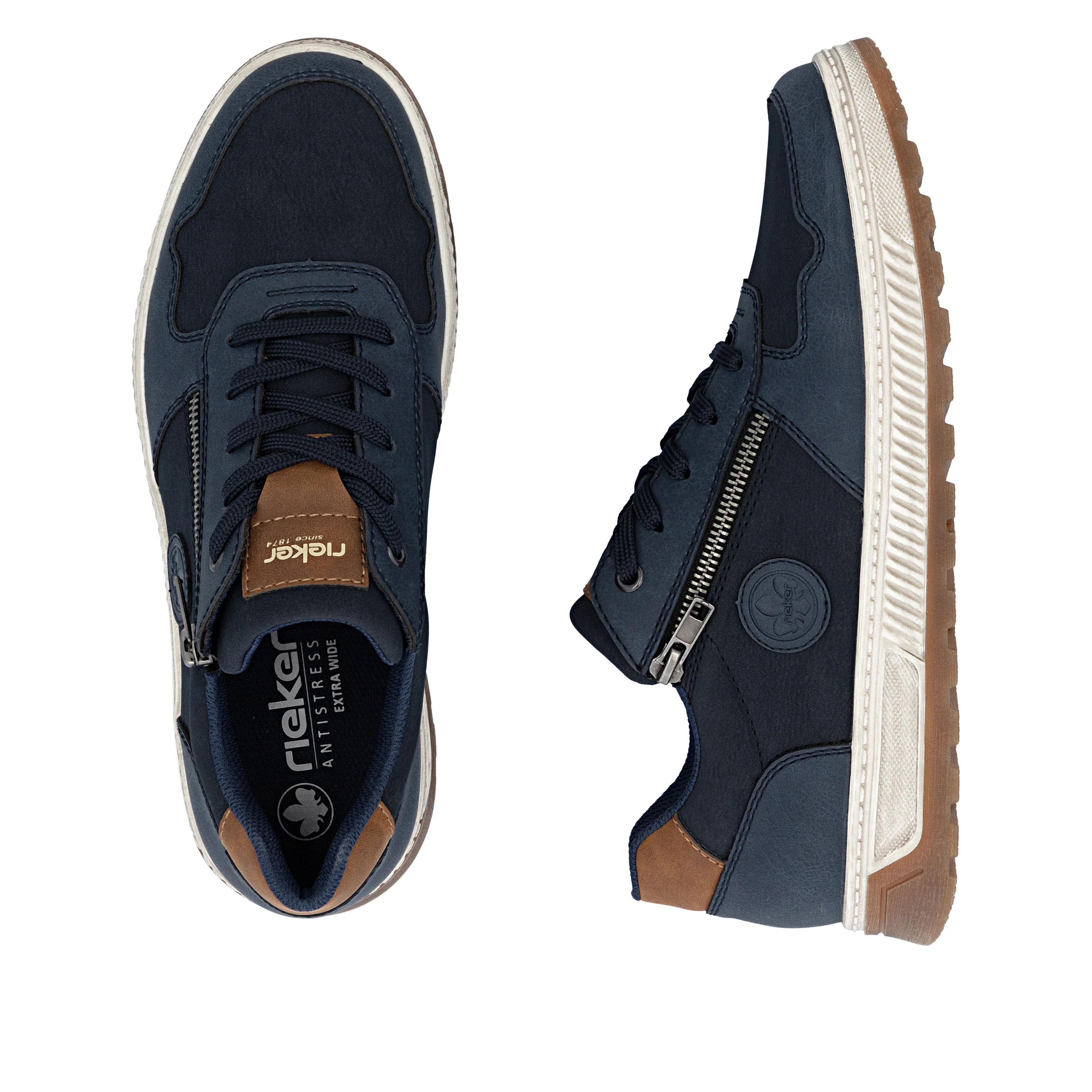 Rieker Men's Shoes - Blue | 37029-14 - Image 9