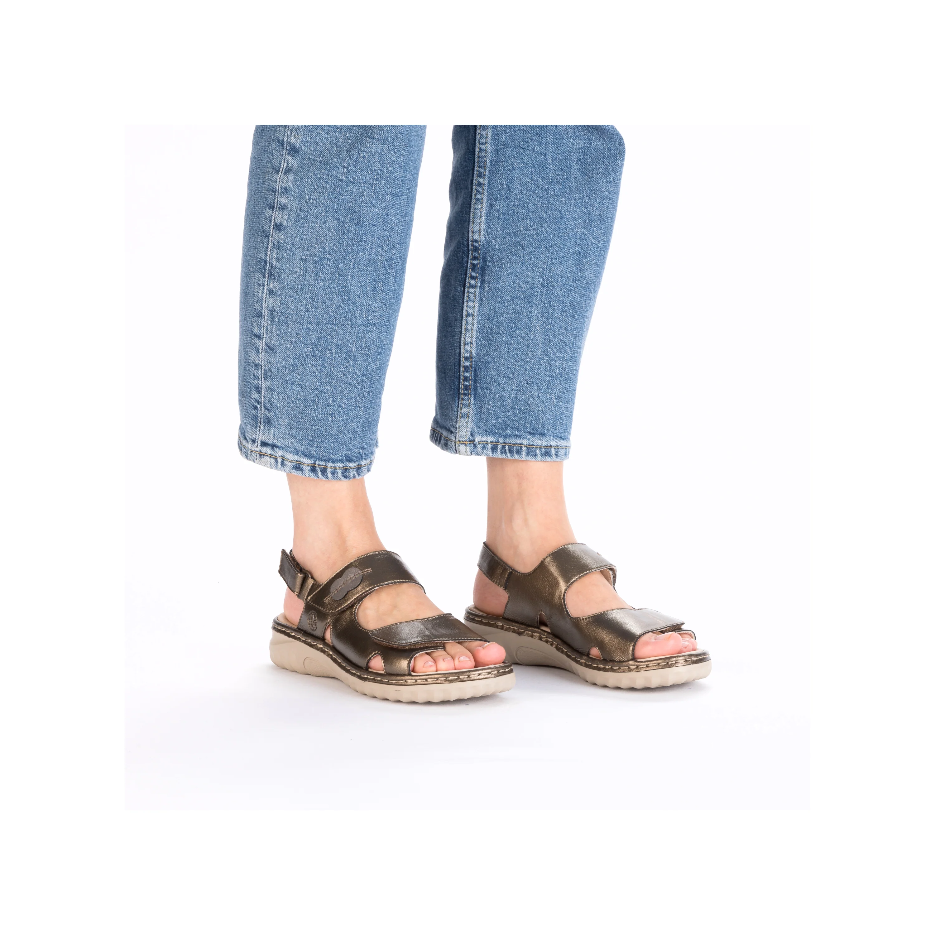 Rieker Woman's Sandals - Bronze | 60462-90 - Image 10