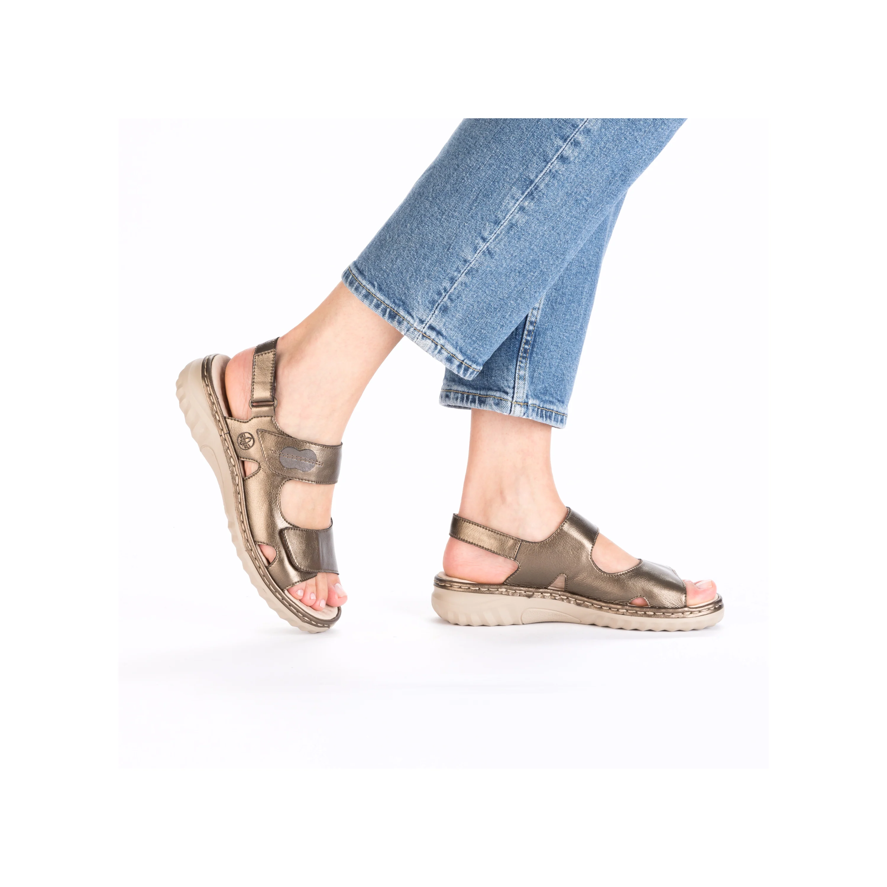 Rieker Woman's Sandals - Bronze | 60462-90 - Image 11