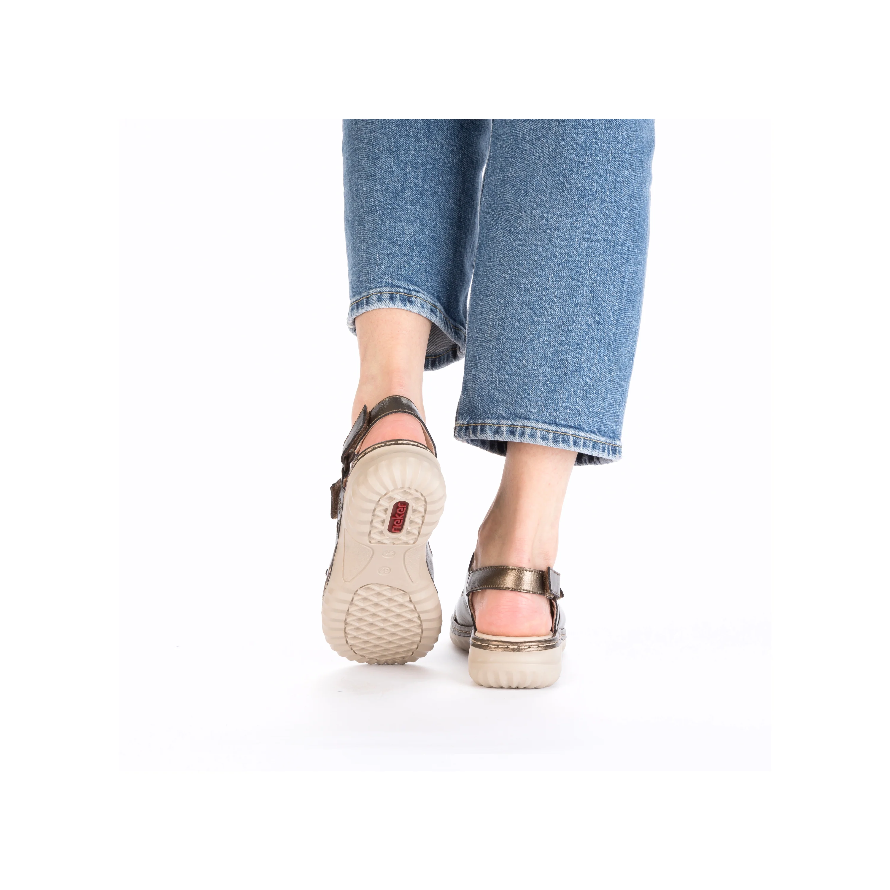 Rieker Woman's Sandals - Bronze | 60462-90 - Image 12