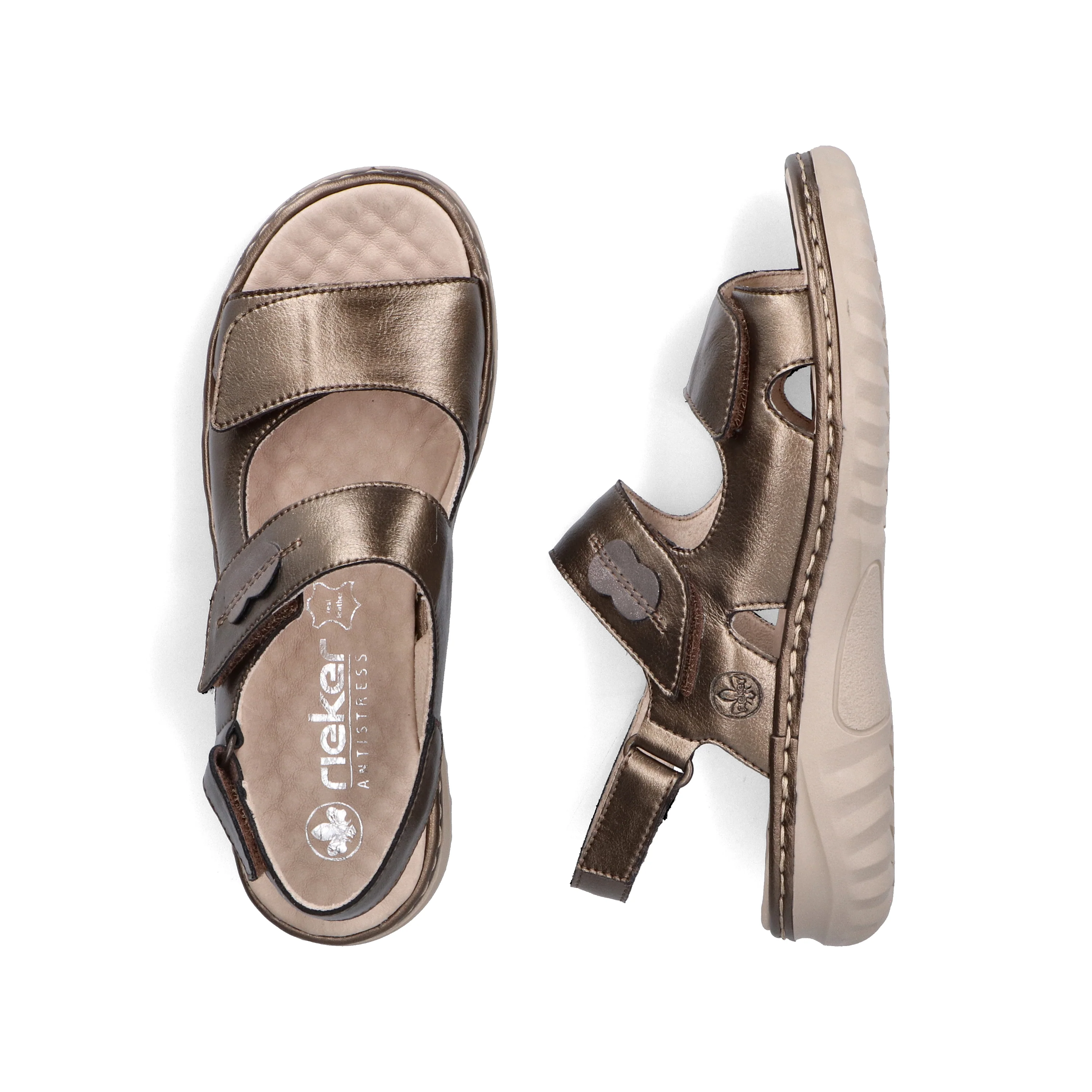 Rieker Woman's Sandals - Bronze | 60462-90 - Image 9