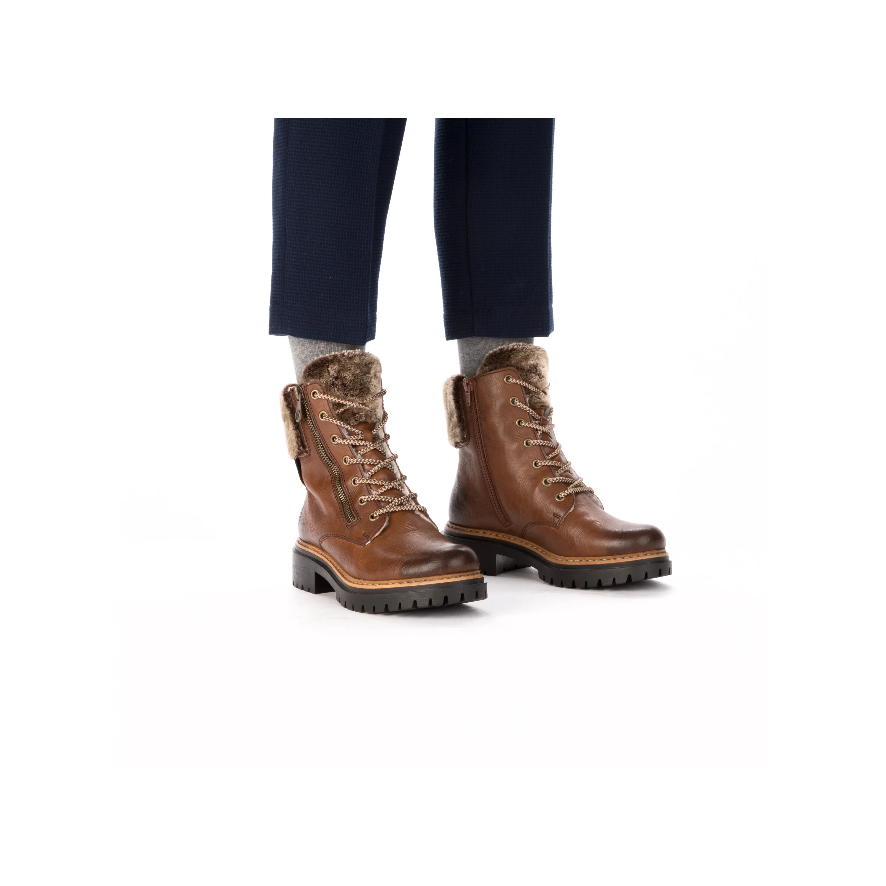 Rieker Woman's Boots - Brown | 72608-24 - Image 10