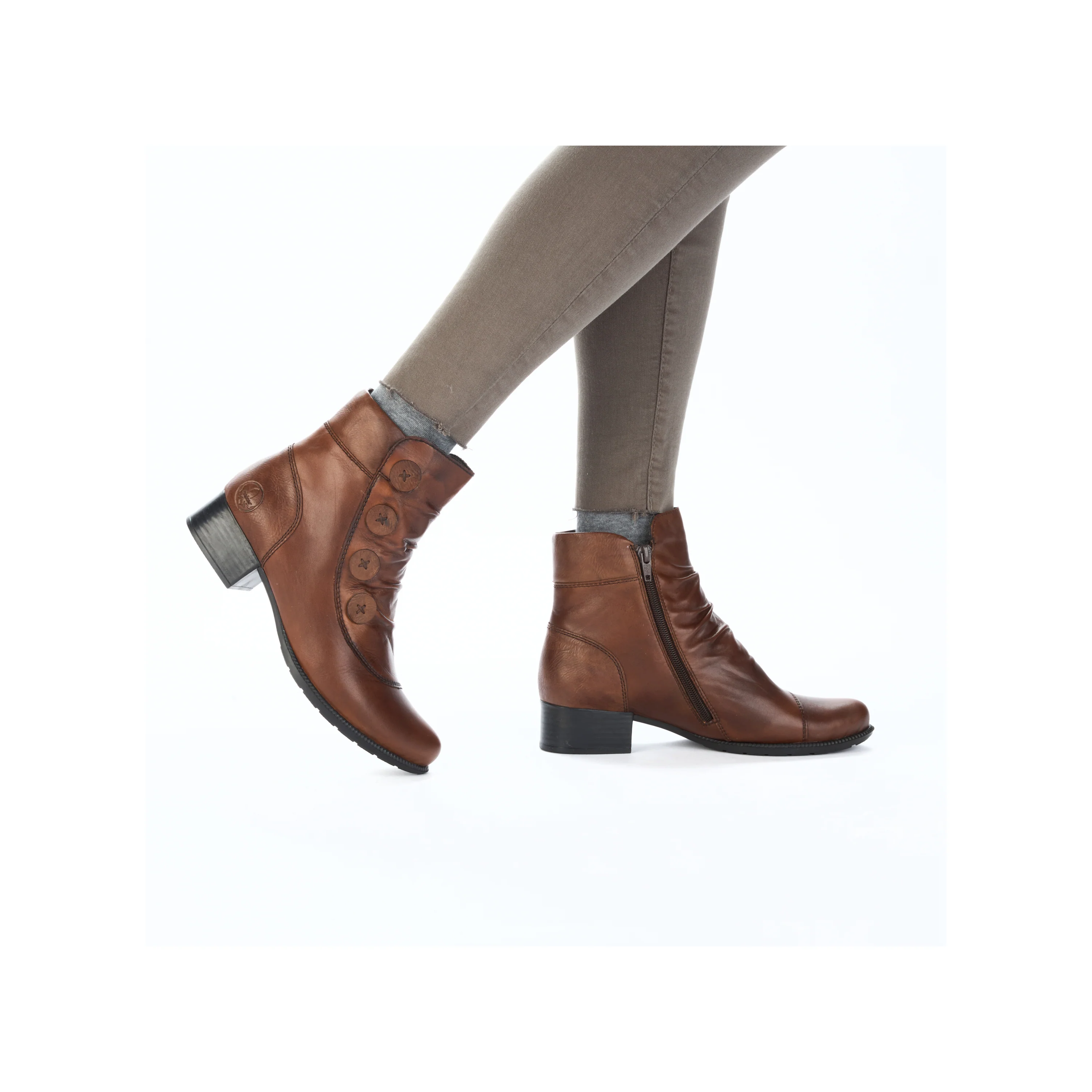 Rieker Woman's Boots - Brown | 78659-22 - Image 11