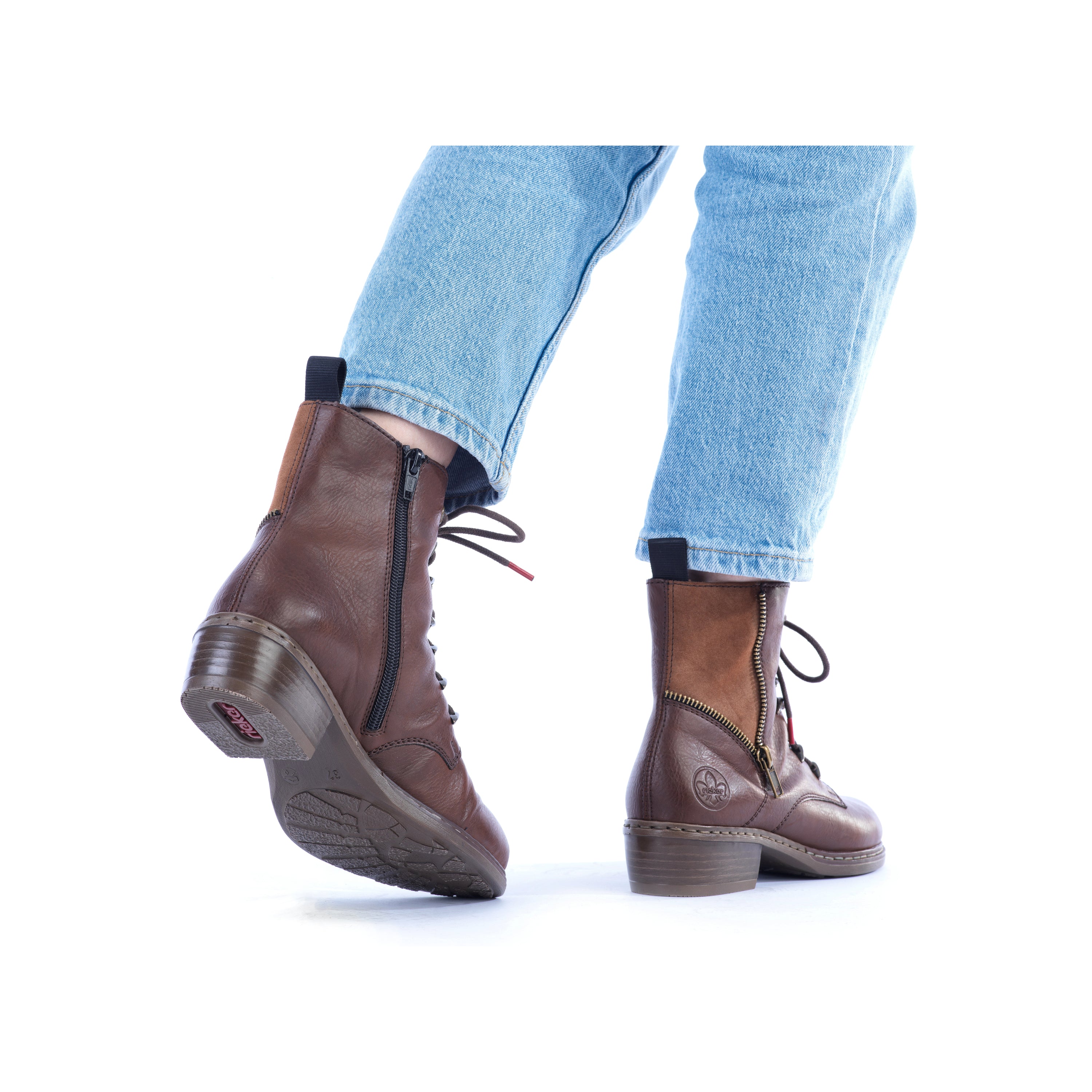Rieker Woman's Boots - Brown | Y0800-24 - Image 36