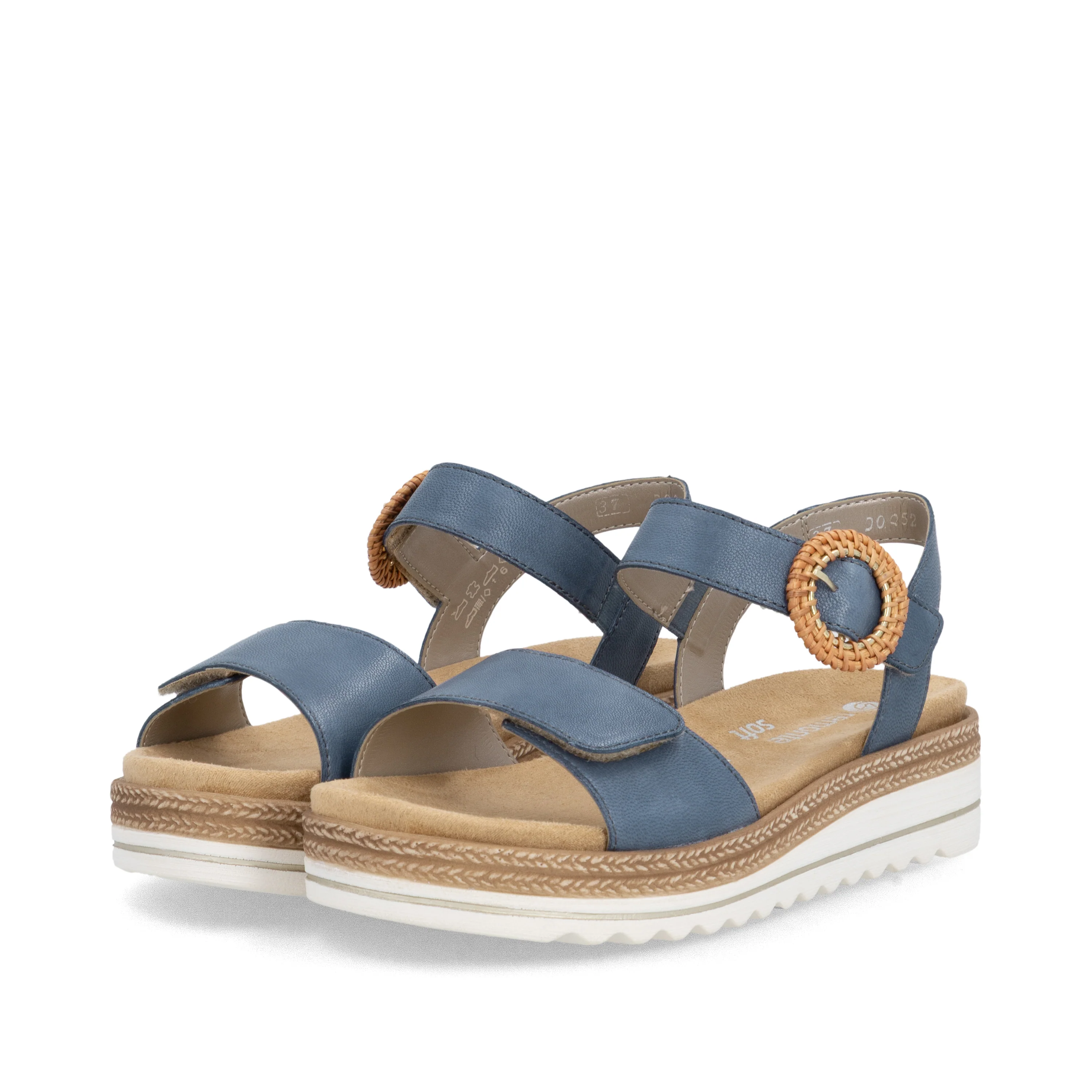 remonte Women's Wedge Sandal - Blue | D0Q52-14 - Image 16