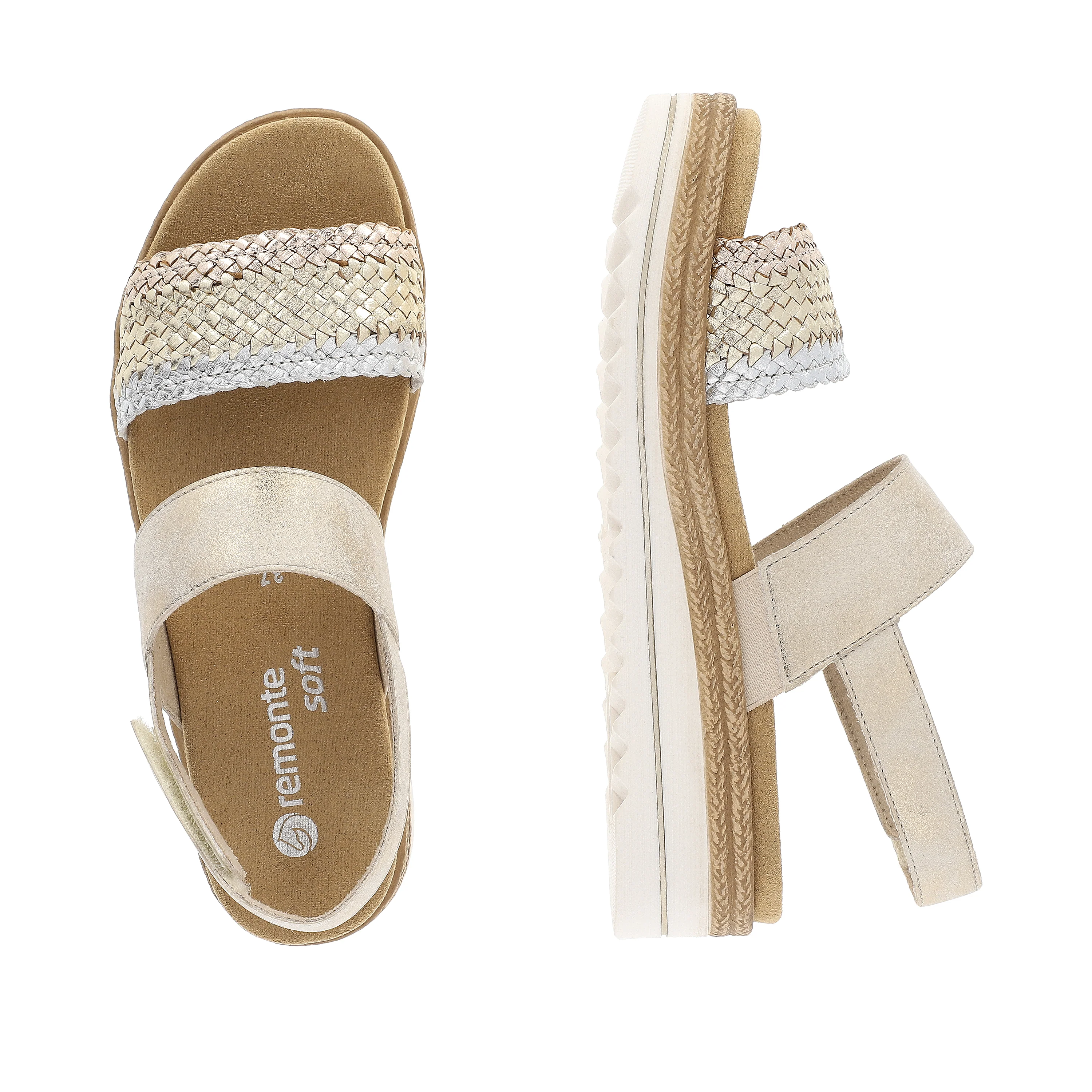 remonte Women's Wedge Sandal - Metallic | D0Q56-90 - Image 19