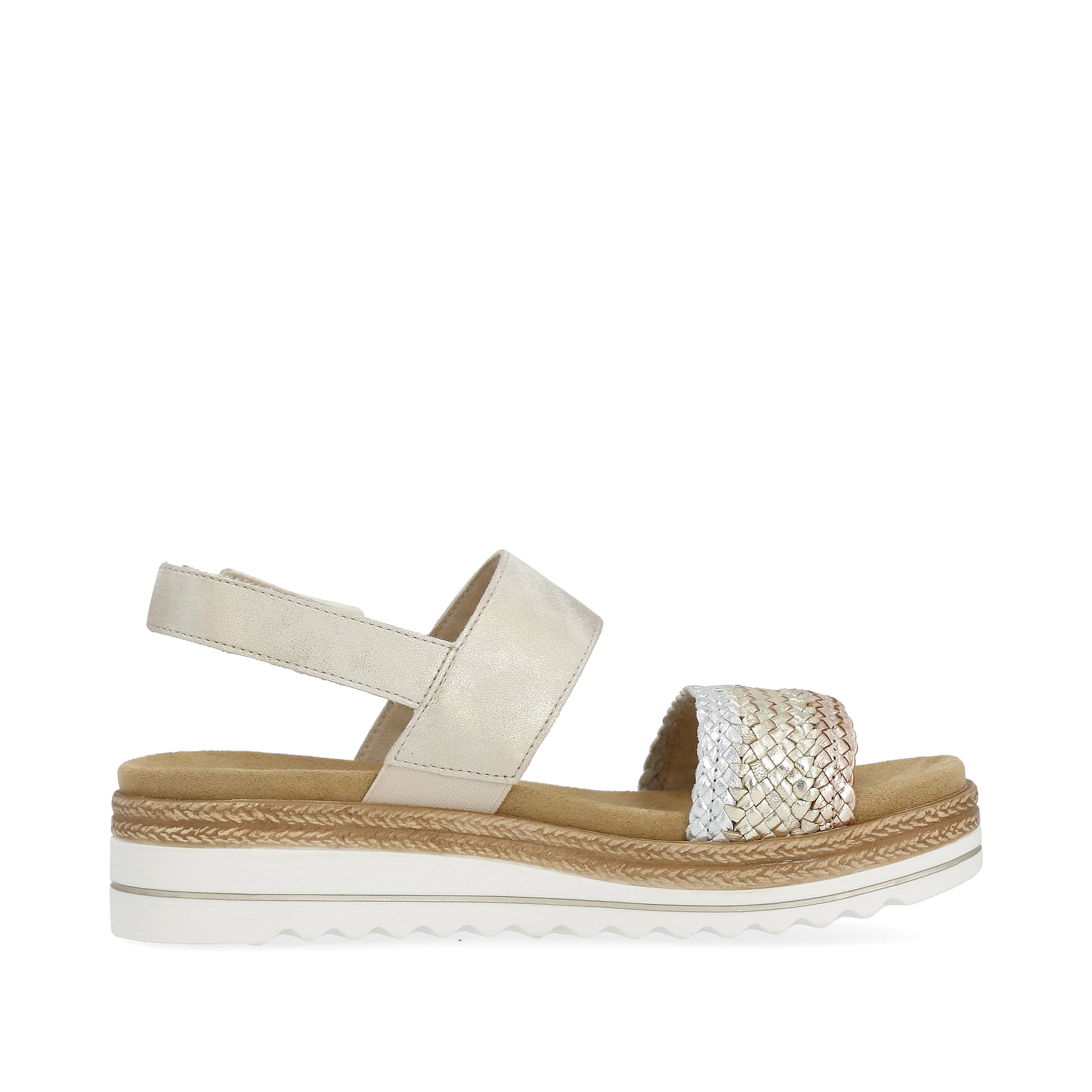 remonte Women's Wedge Sandal - Metallic | D0Q56-90 - Image 8