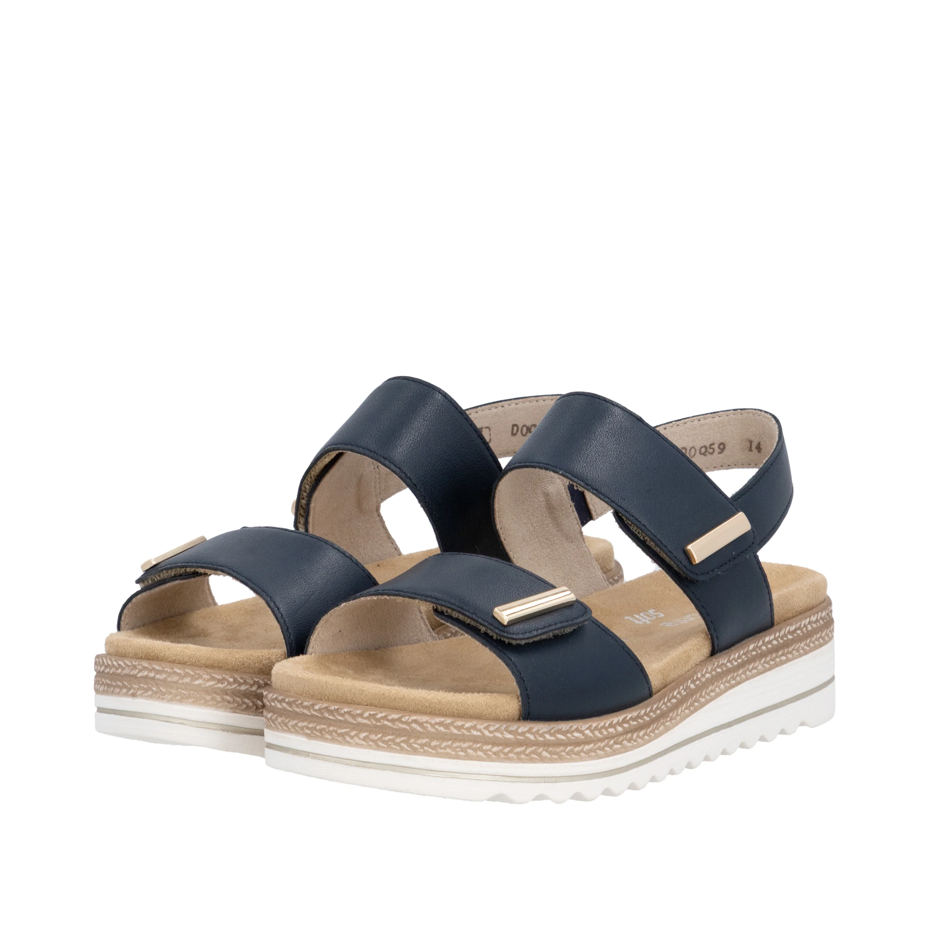 remonte Women's Wedge Sandal - Blue | D0Q59-14 - Image 15
