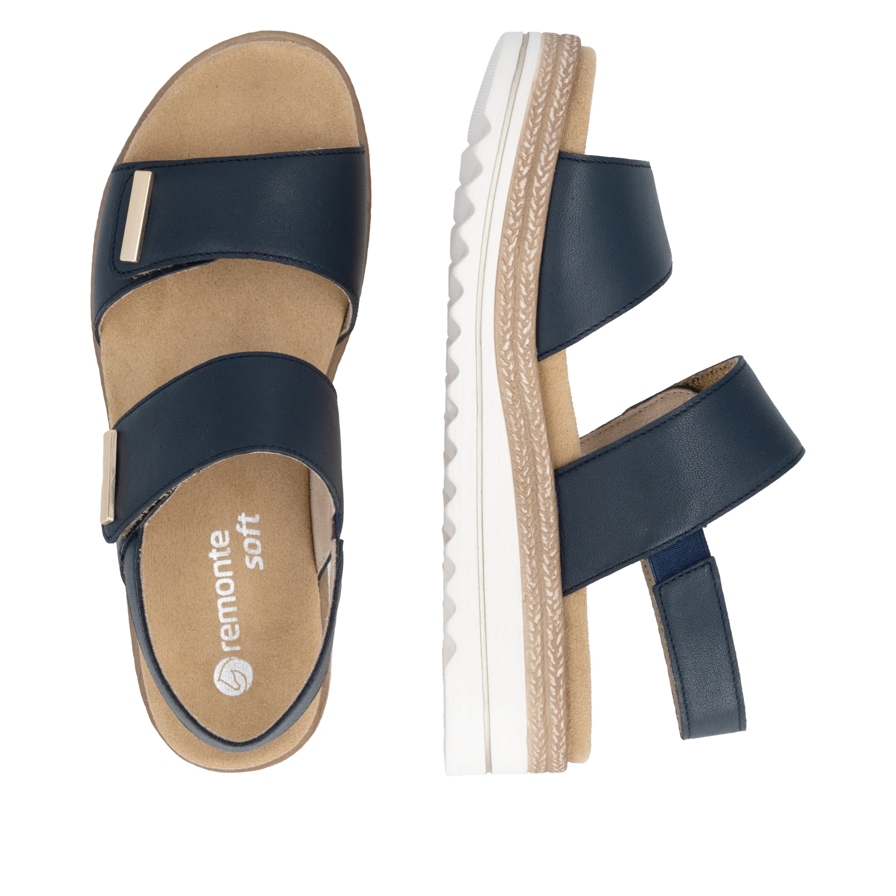 remonte Women's Wedge Sandal - Blue | D0Q59-14 - Image 18