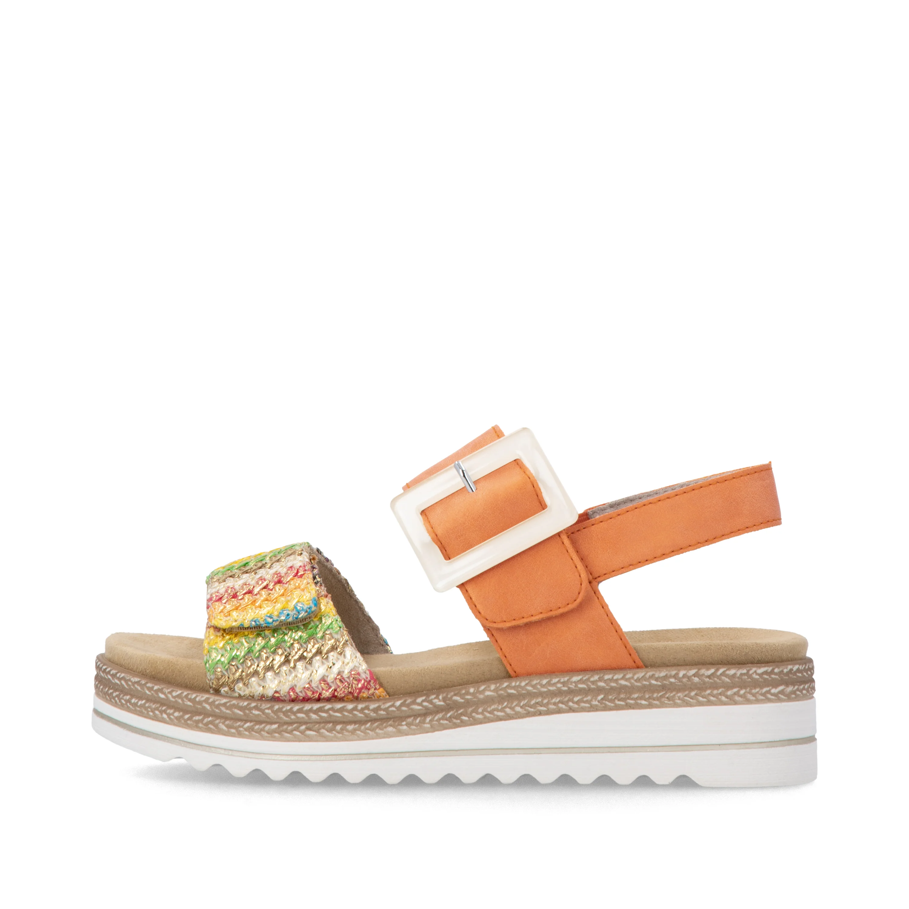 remonte Women's Wedge Sandal - Orange | D0Q62-38 - Image 10
