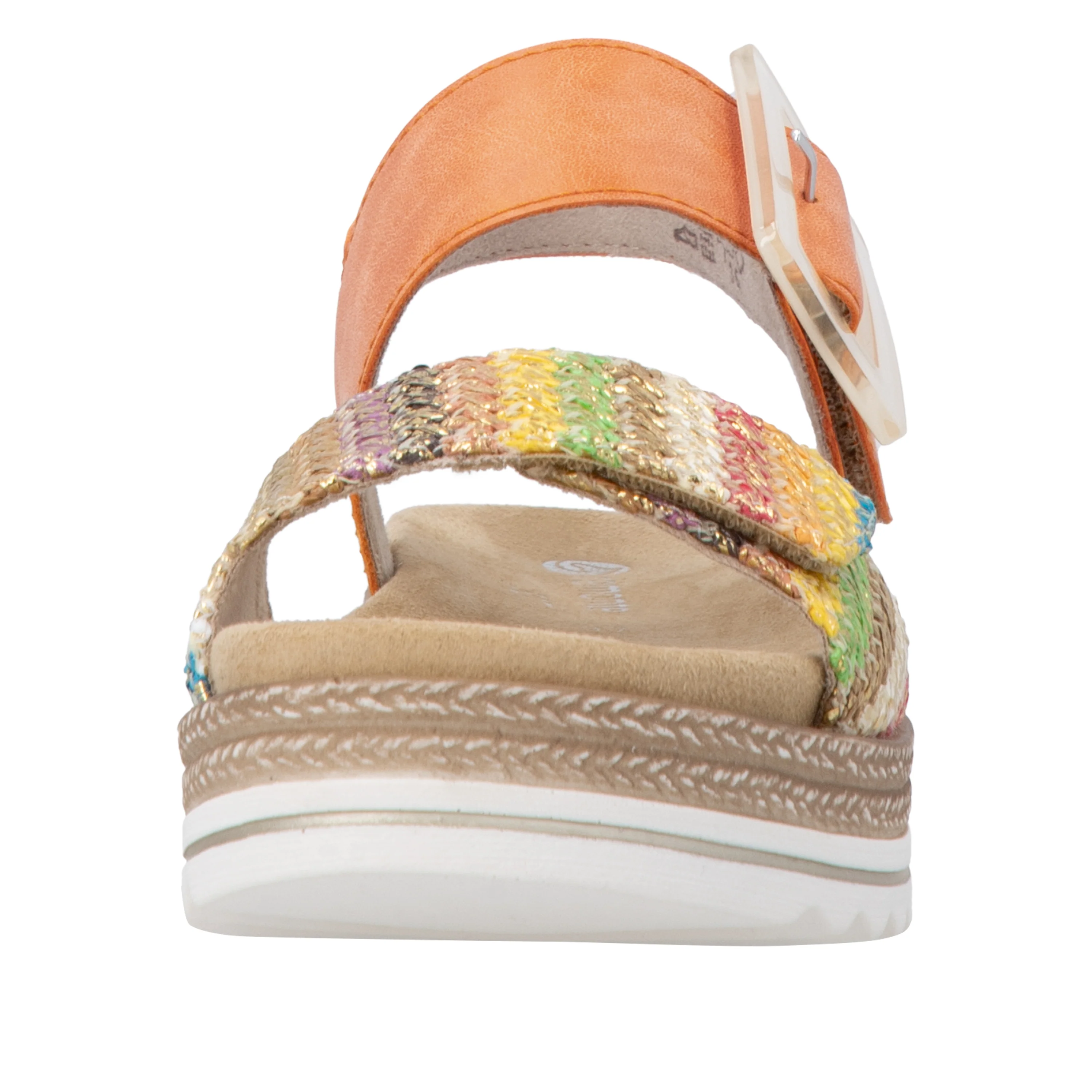 remonte Women's Wedge Sandal - Orange | D0Q62-38 - Image 11