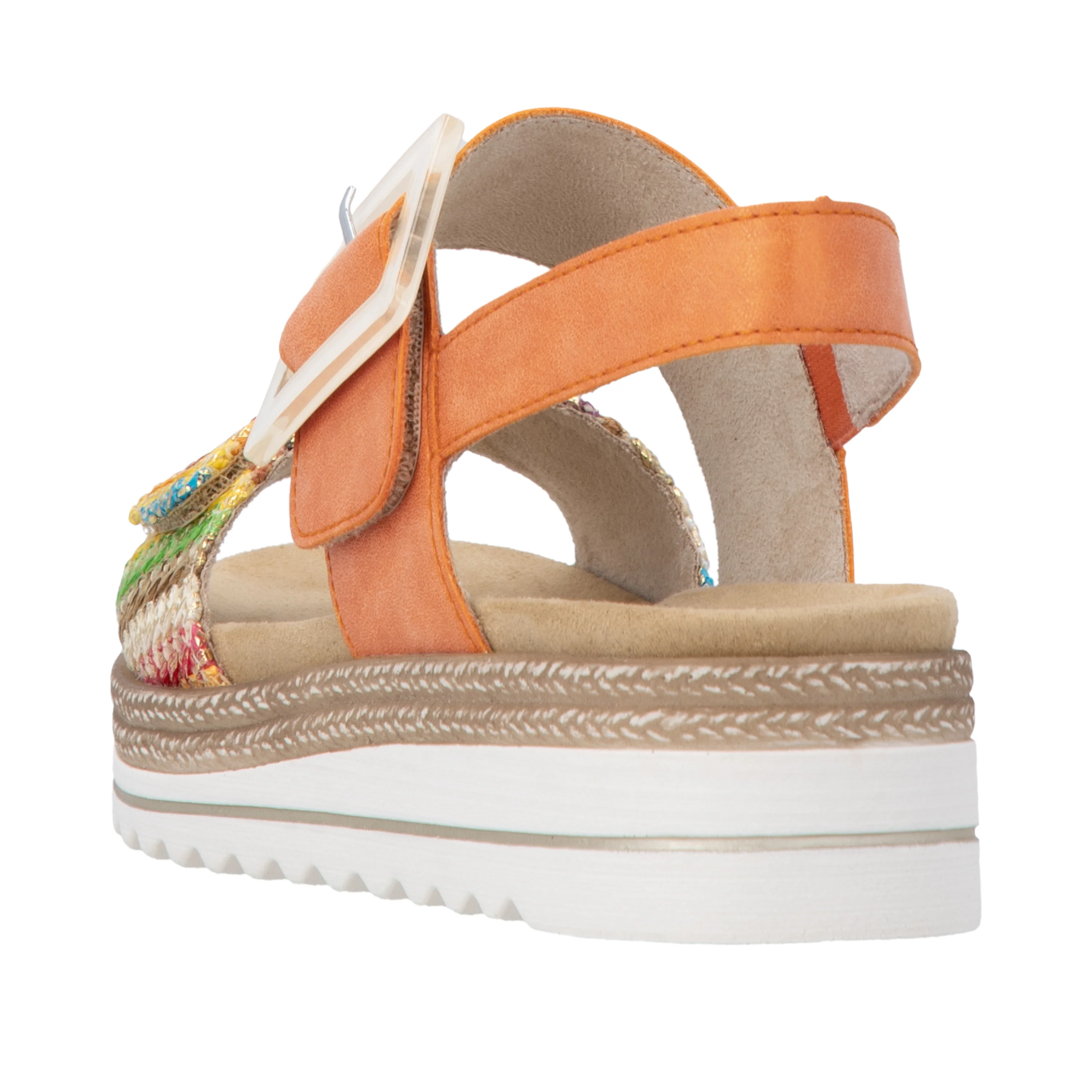 remonte Women's Wedge Sandal - Orange | D0Q62-38 - Image 5