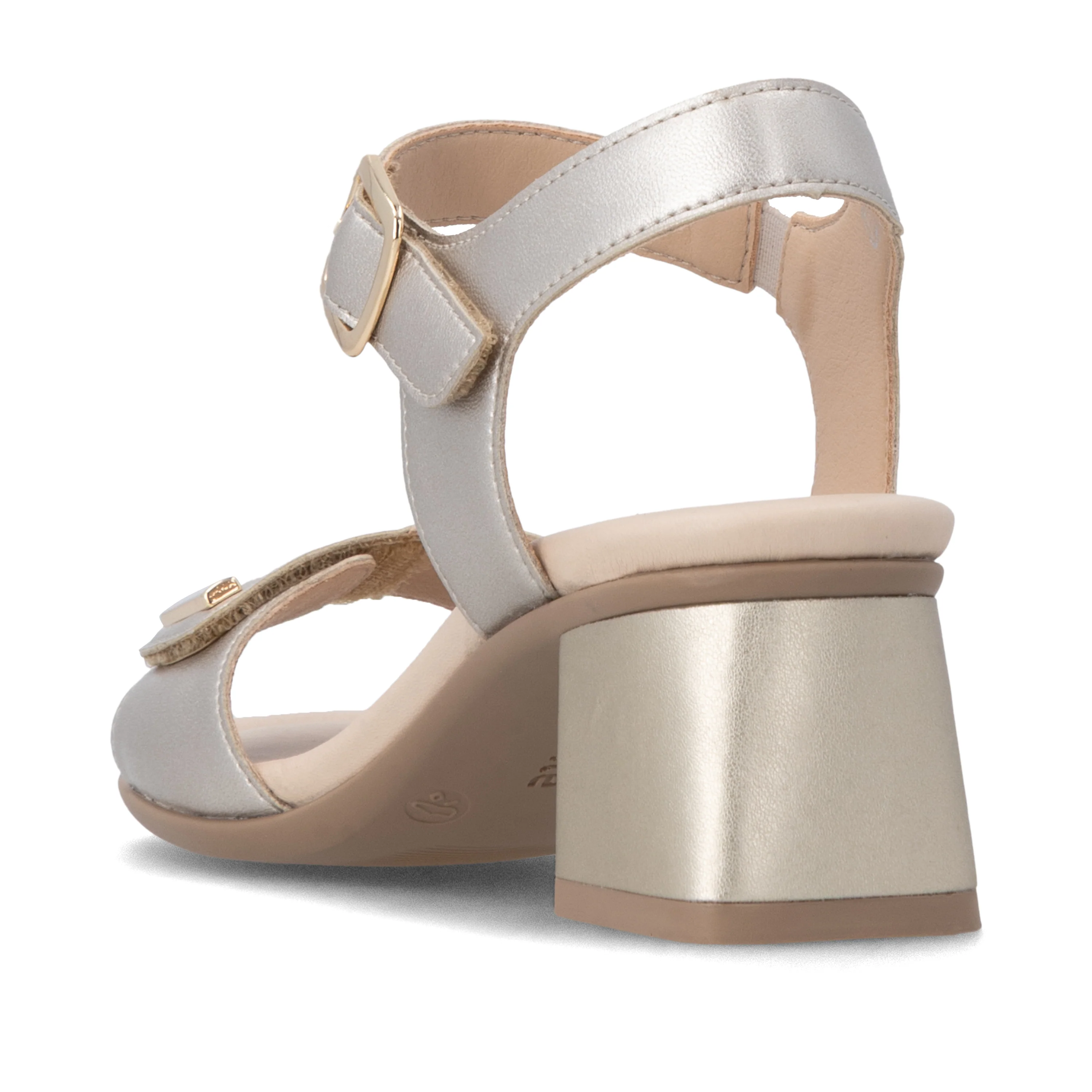 remonte Women's Heeled Sandal - Gold | D1K54-90 - Image 6