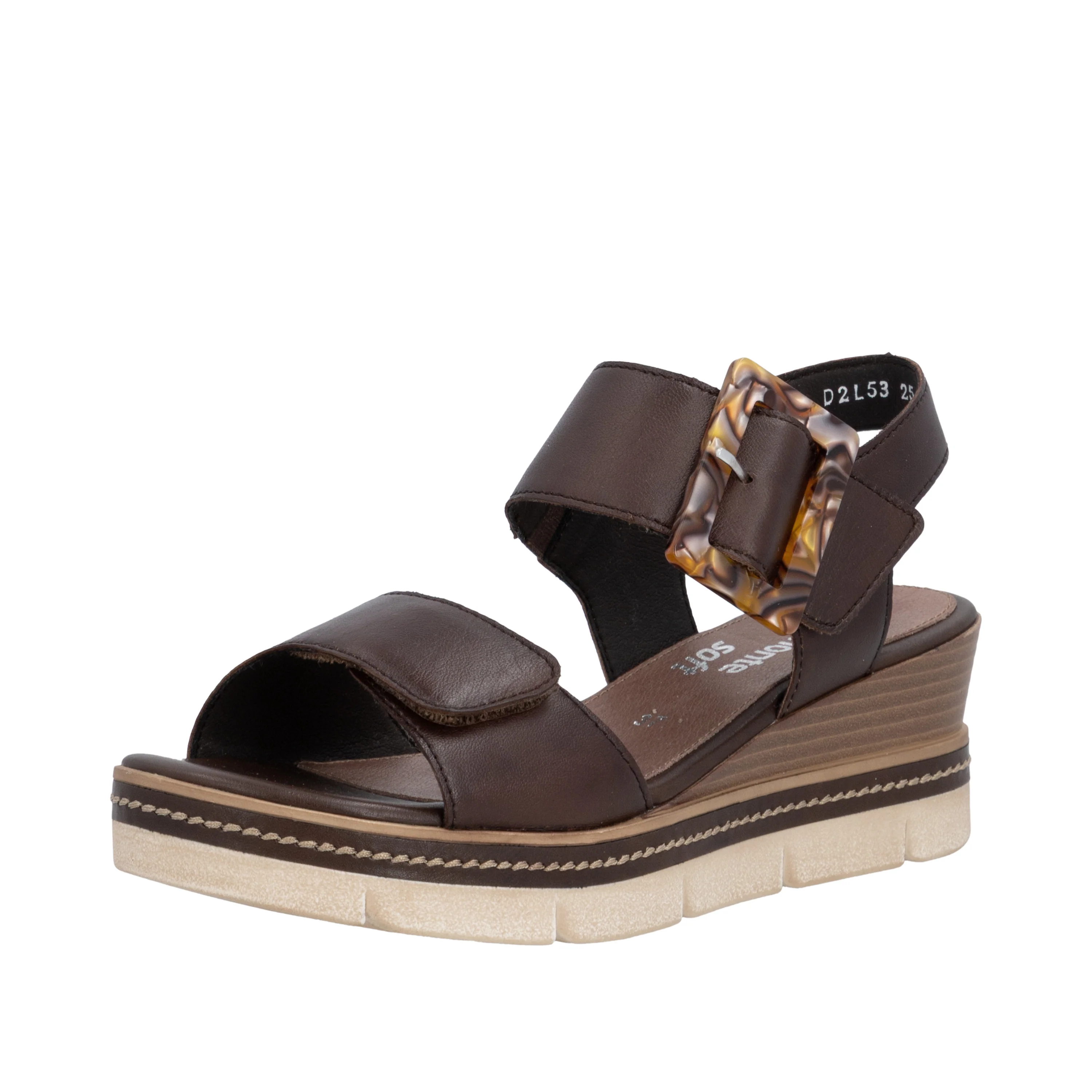 remonte Women's Wedge Sandal - Brown | D2L53-25
