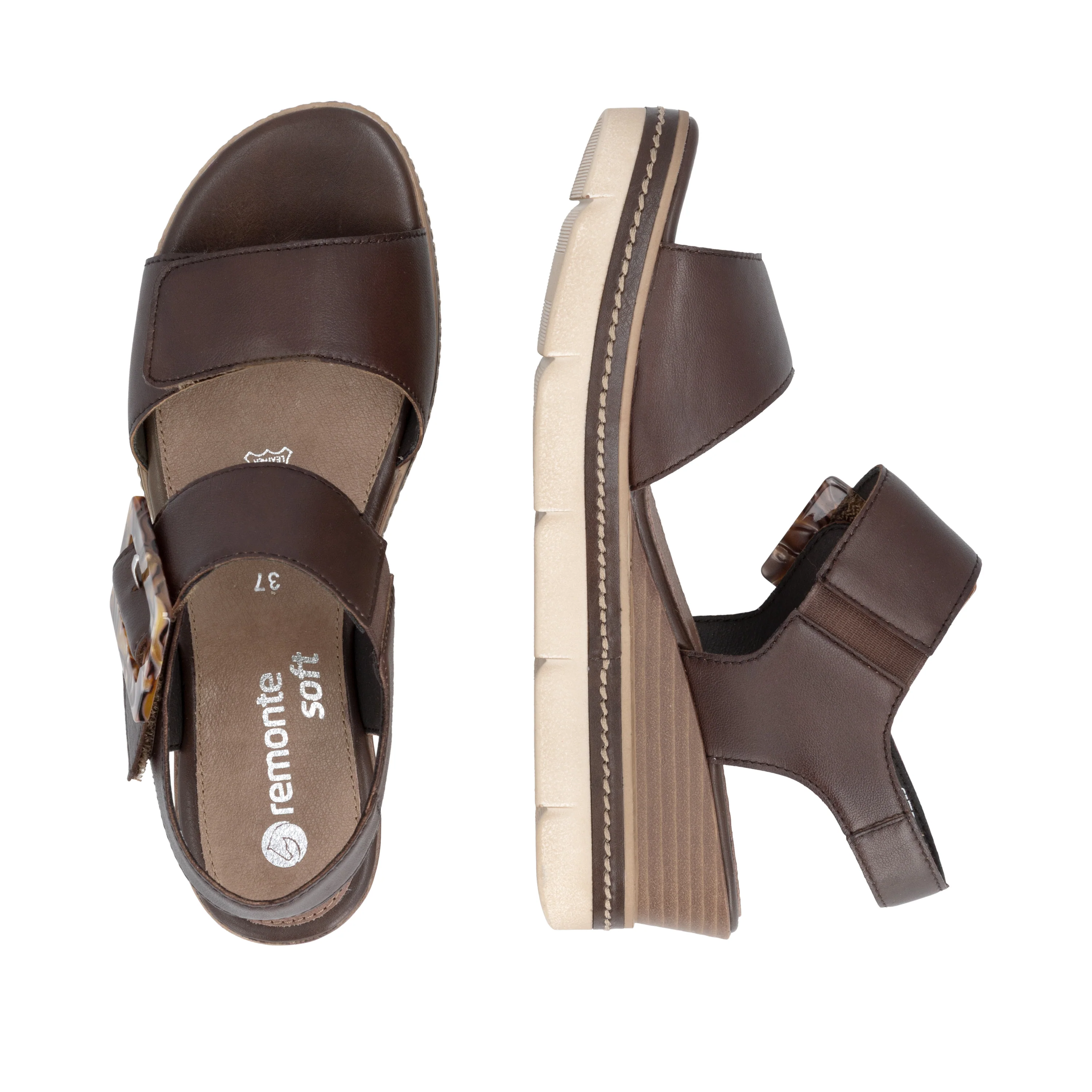 remonte Women's Wedge Sandal - Brown | D2L53-25 - Image 17