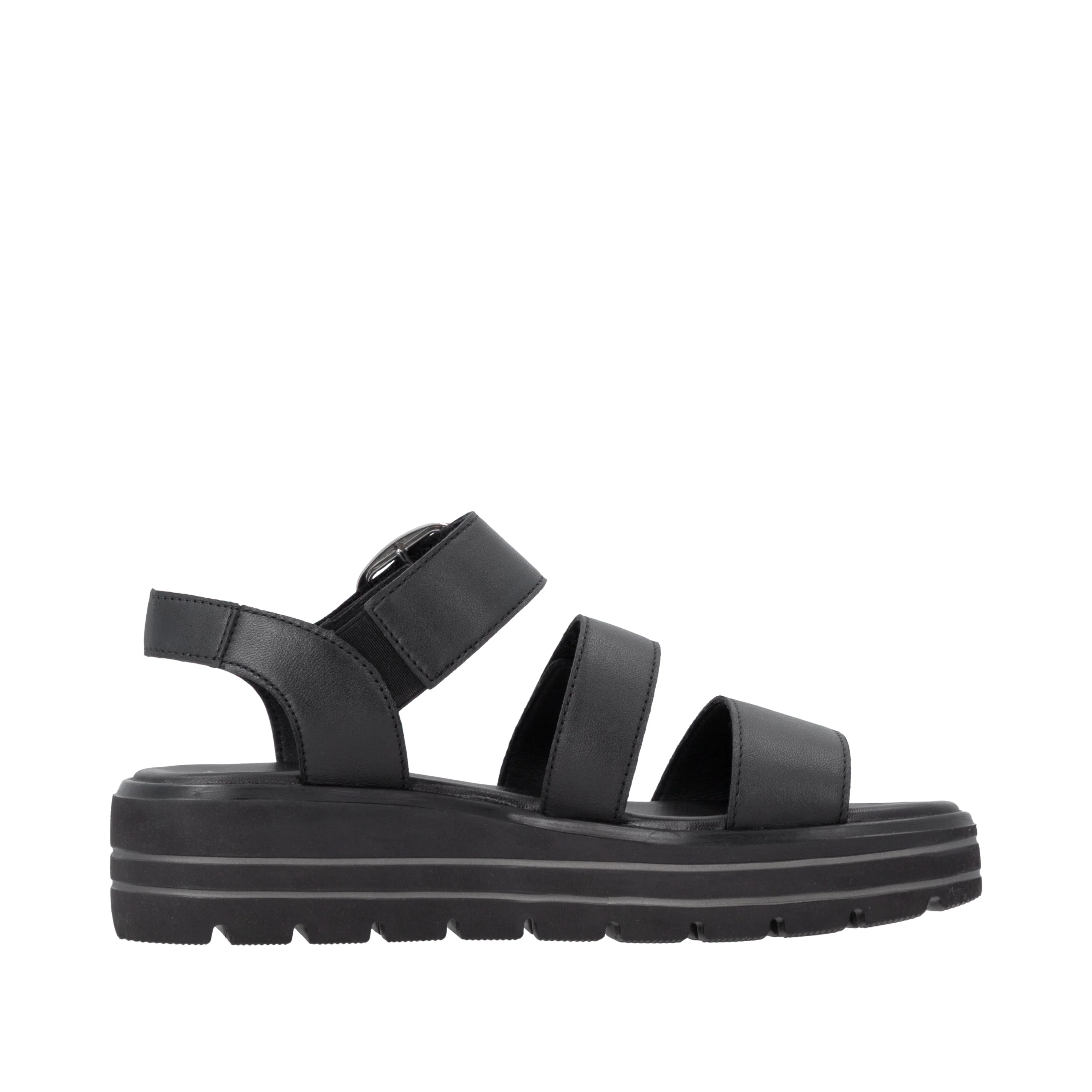 remonte Women's Wedge Sandal - Black | D3N50-00 - Image 3