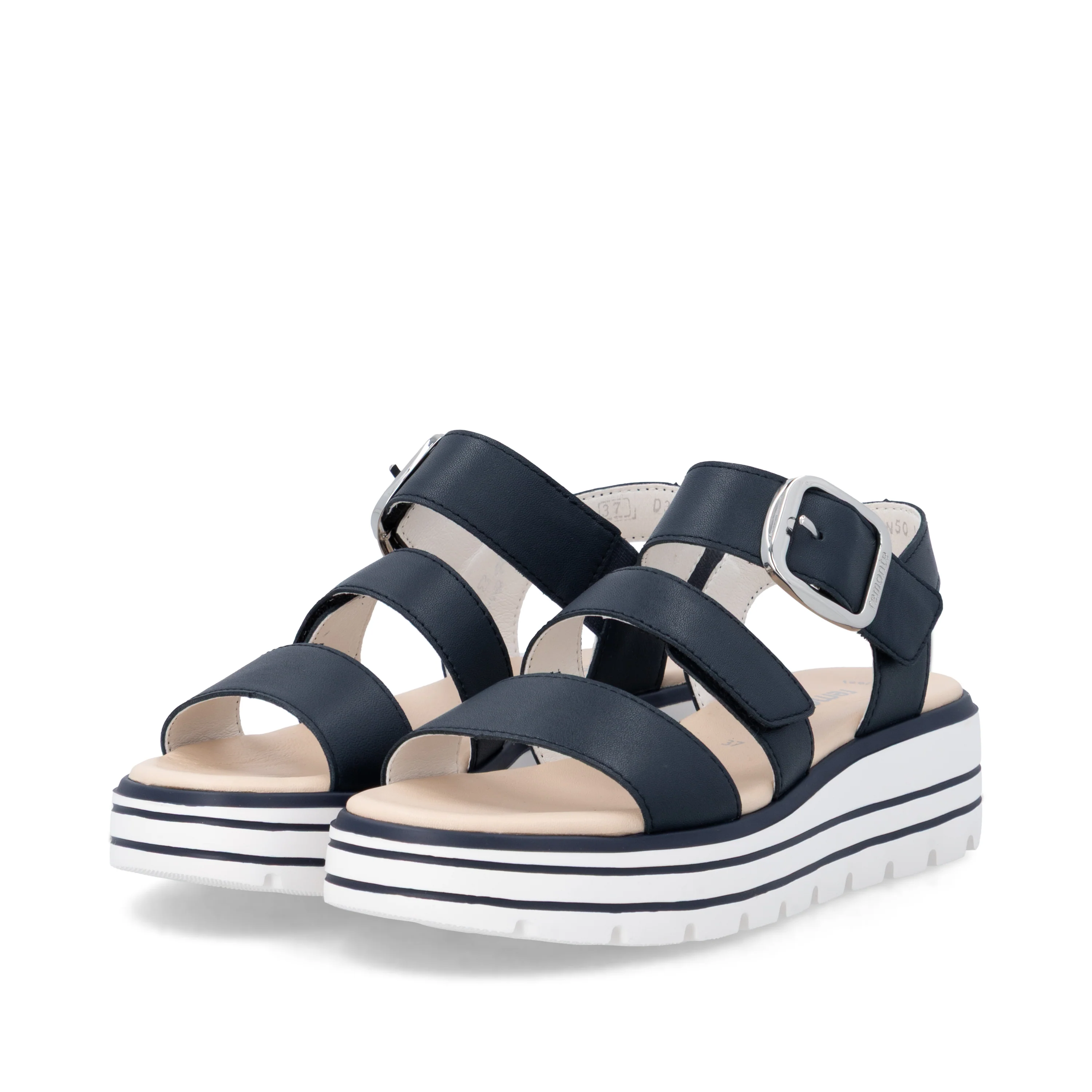 remonte Women's Wedge Sandal - Blue | D3N50-14 - Image 16