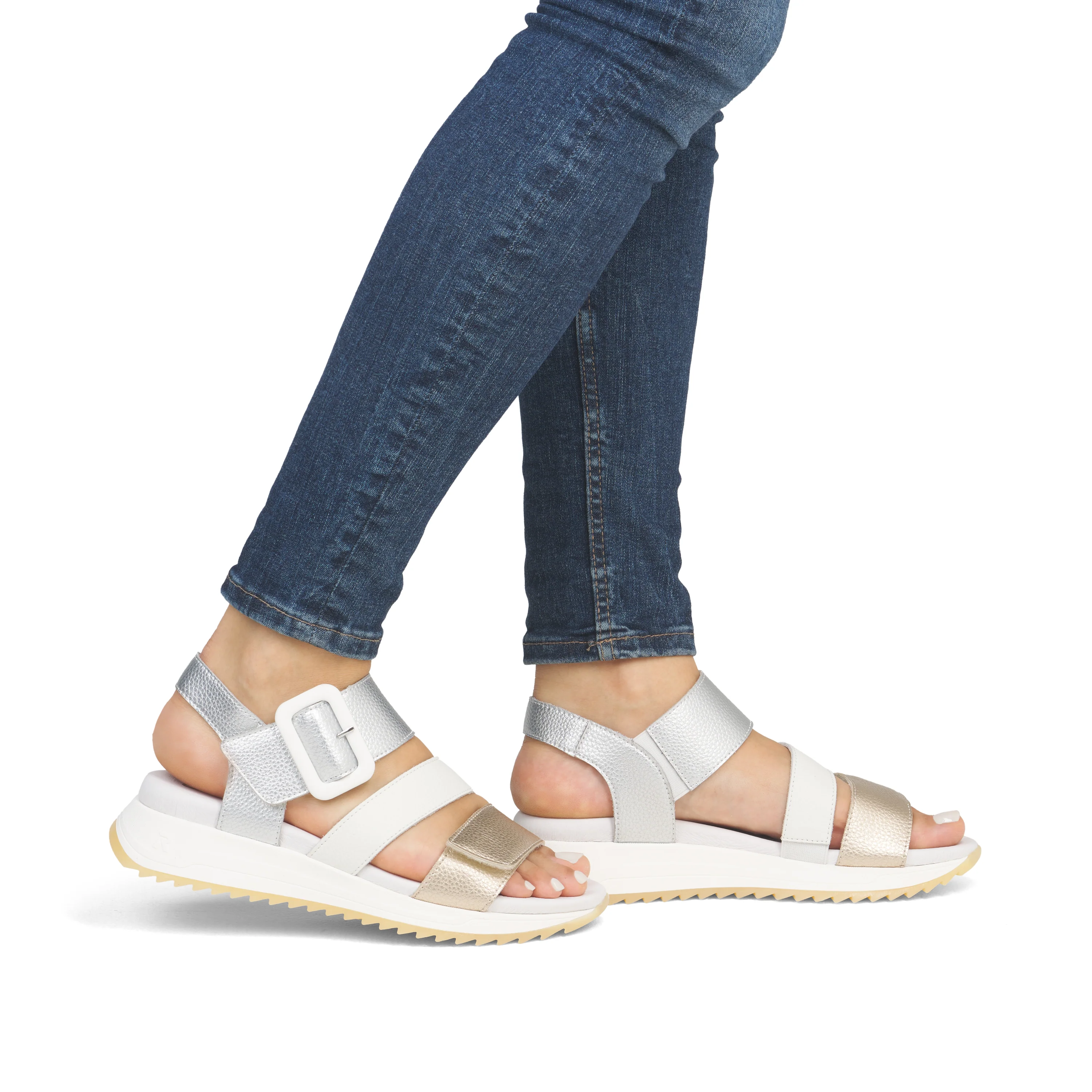 Rieker Sport Woman's Sandals - Gold | W2950-90 - Image 10