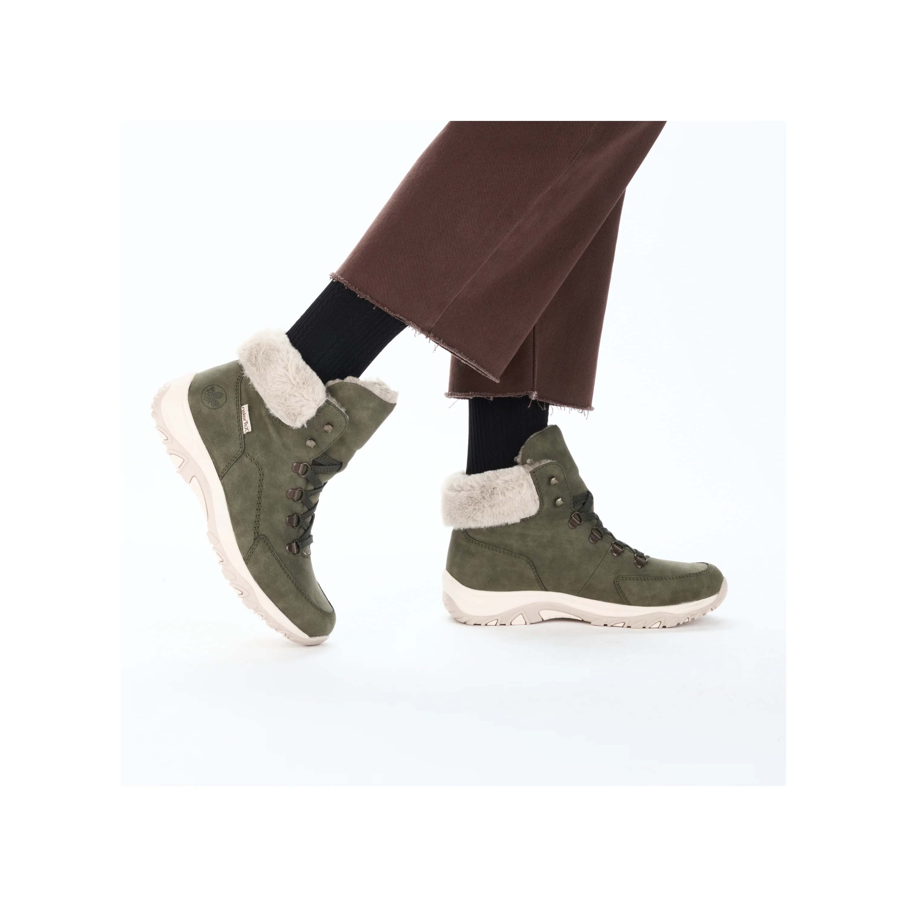 Rieker Woman's Boots - Green | M9610-54 - Image 11