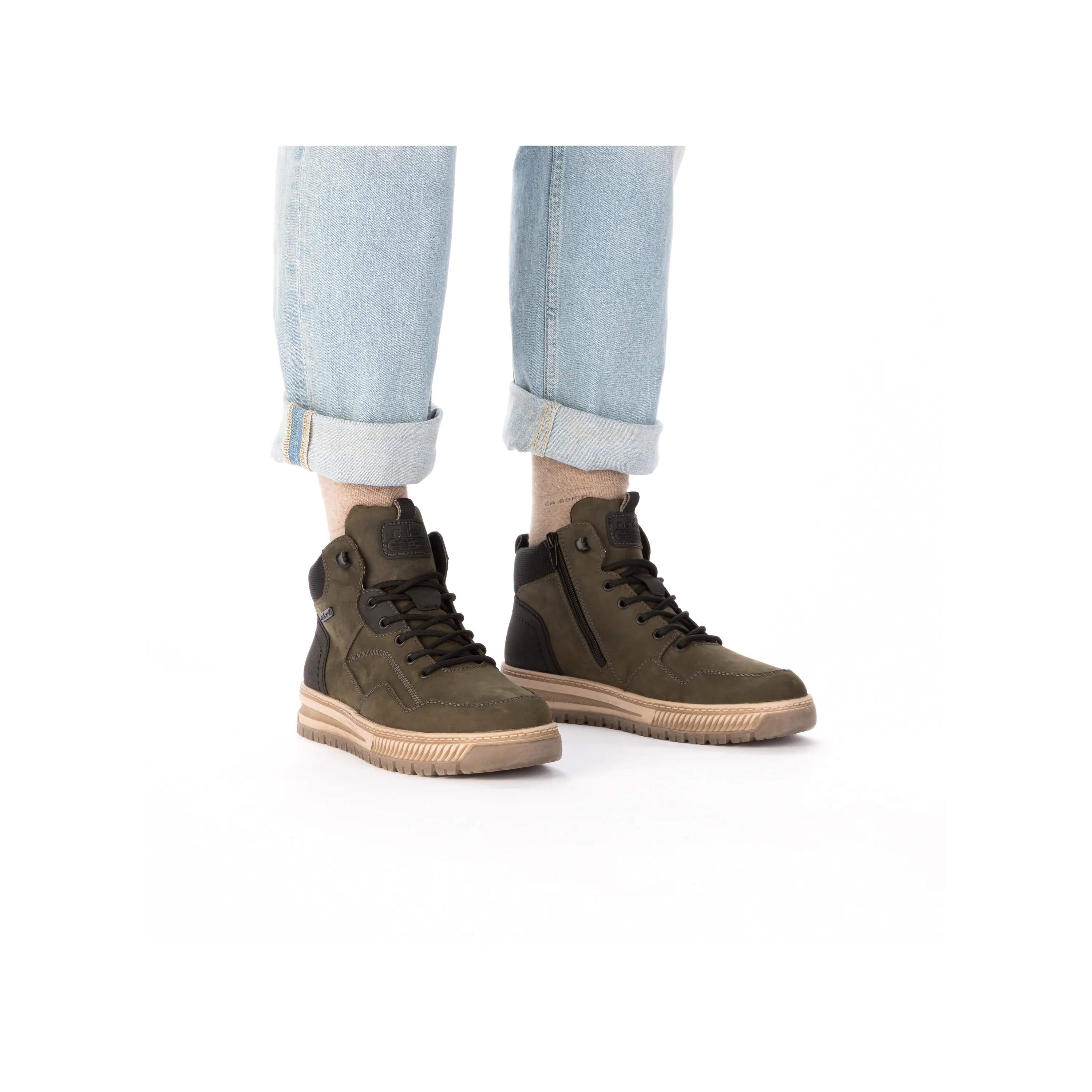Rieker Men's Boots - Green | 38554-54 - Image 10