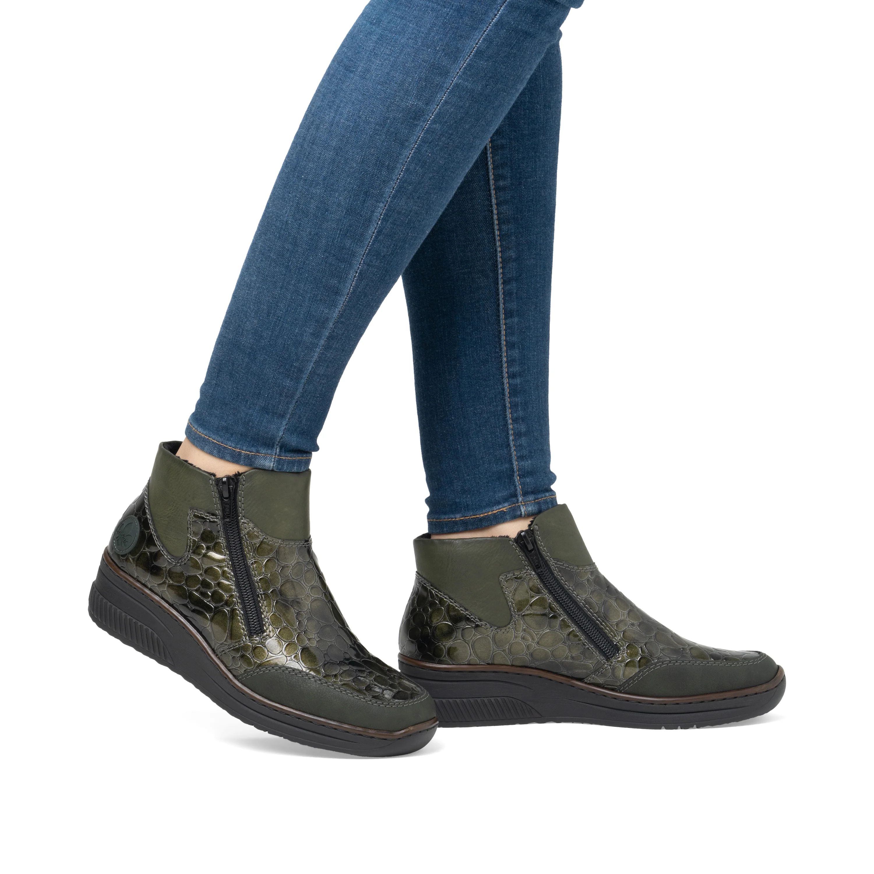 Rieker Woman's Boots - Green | 48754-54 - Image 10