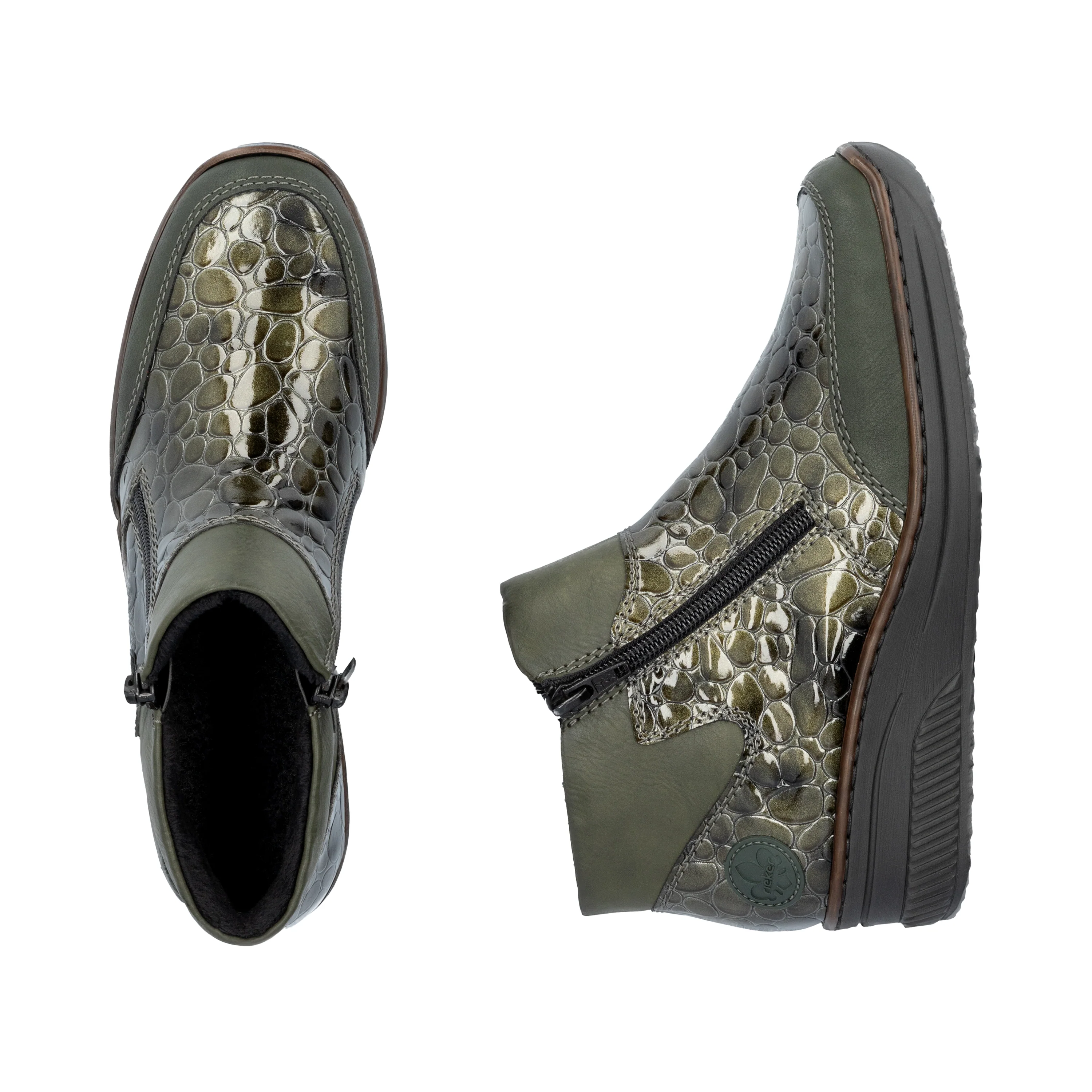 Rieker Woman's Boots - Green | 48754-54 - Image 9
