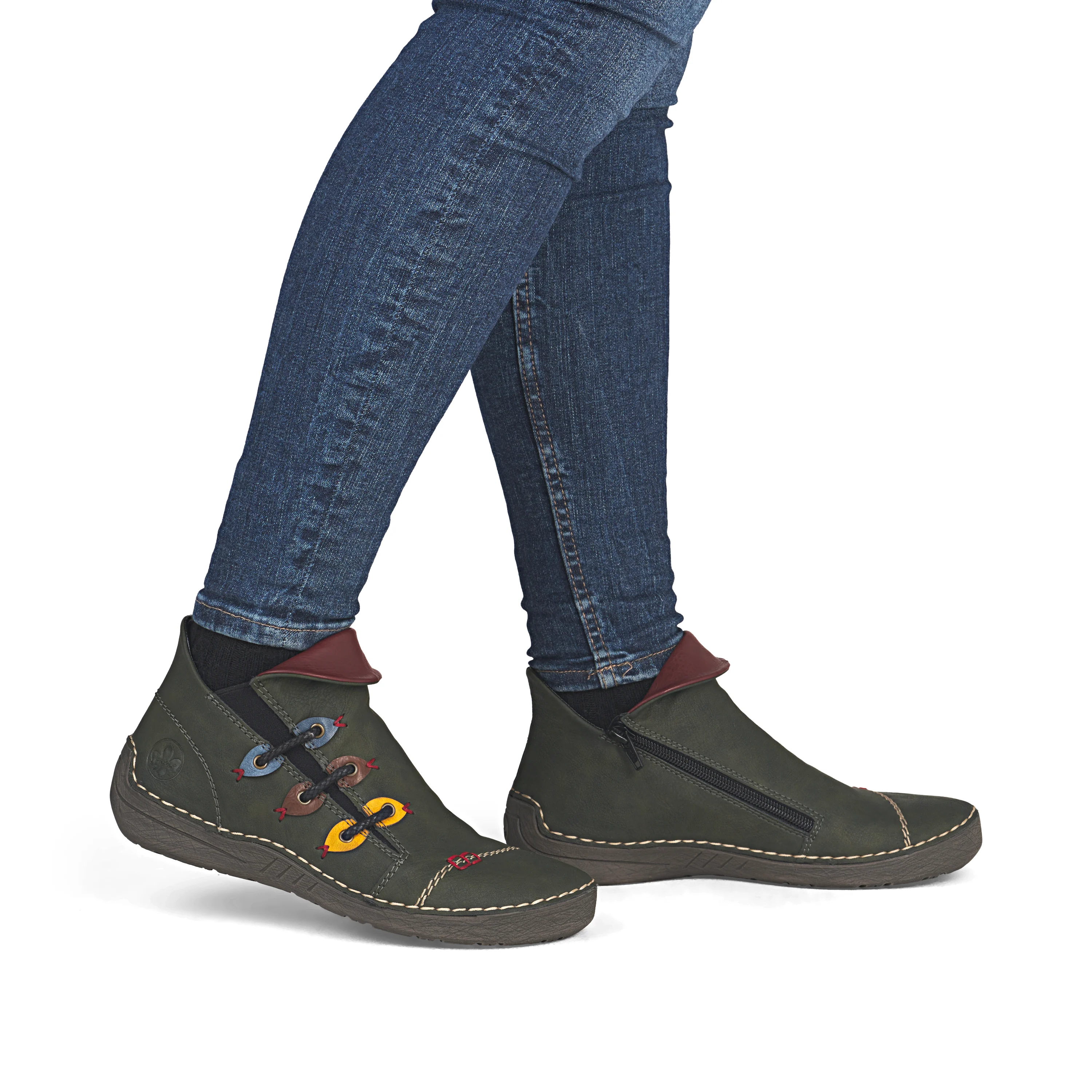 Rieker Woman's Boots - Green | 72581-54 - Image 10