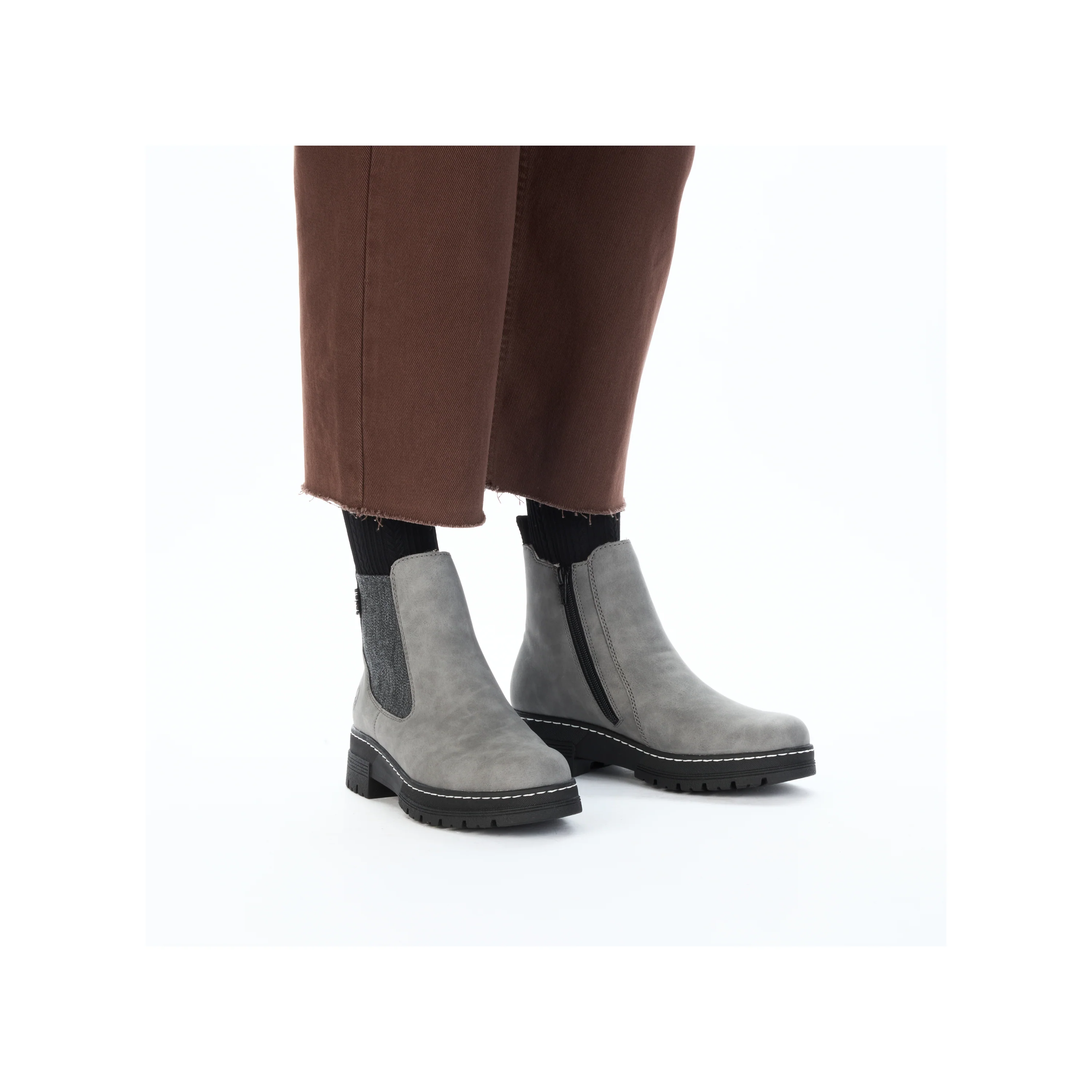 Rieker Woman's Boots - Grey | 73892-42 - Image 10