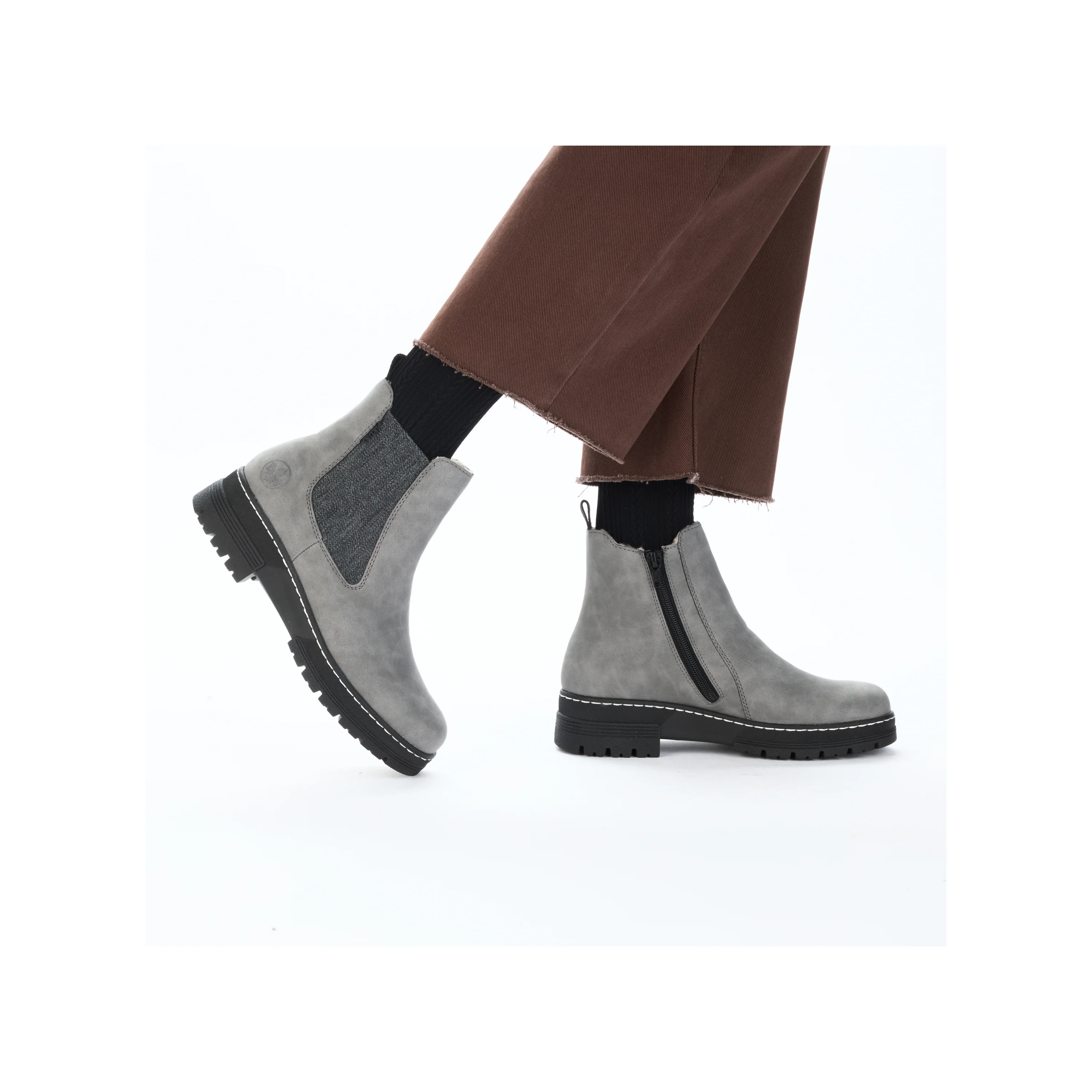 Rieker Woman's Boots - Grey | 73892-42 - Image 11