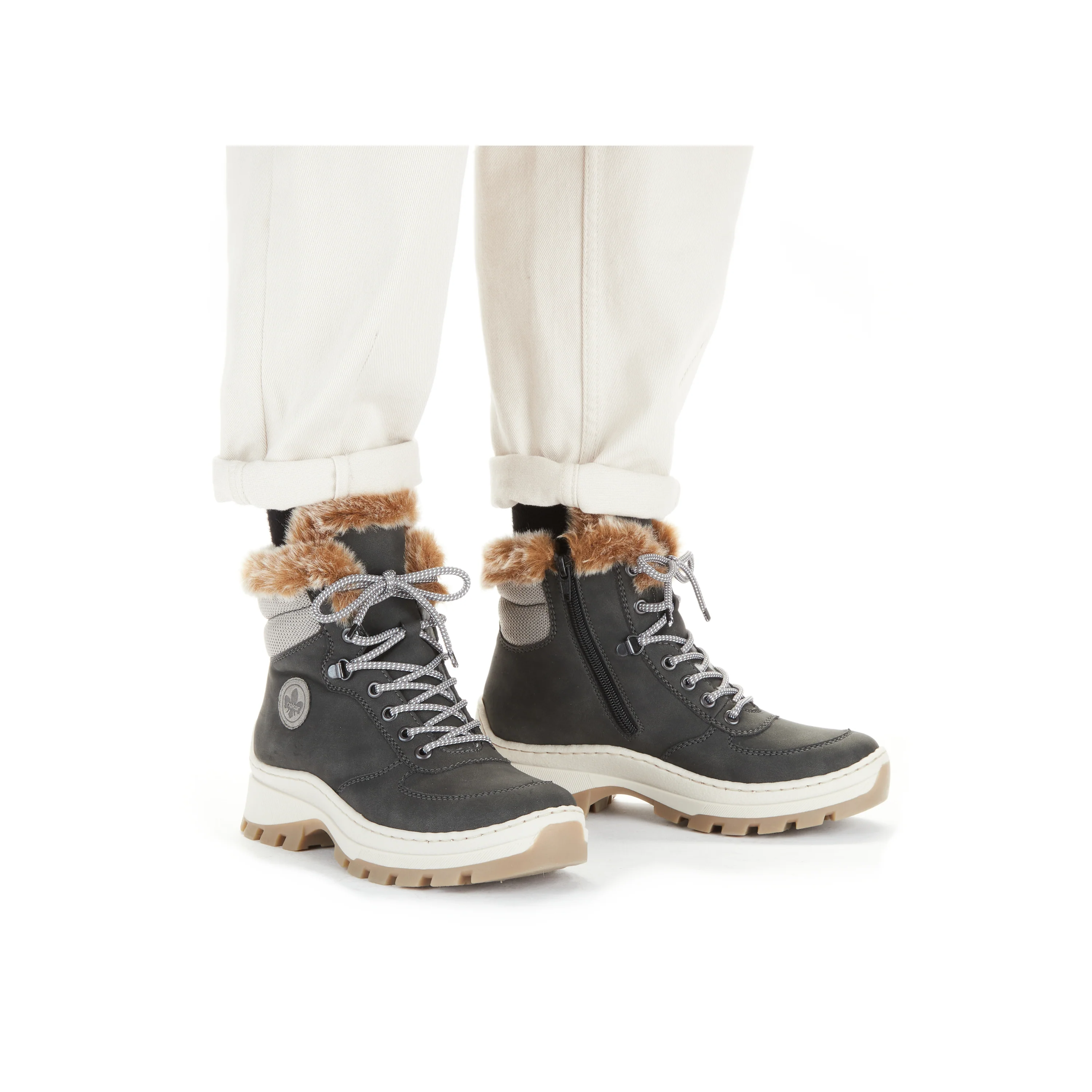 Rieker Woman's Boots - Grey | X9335-45 - Image 17
