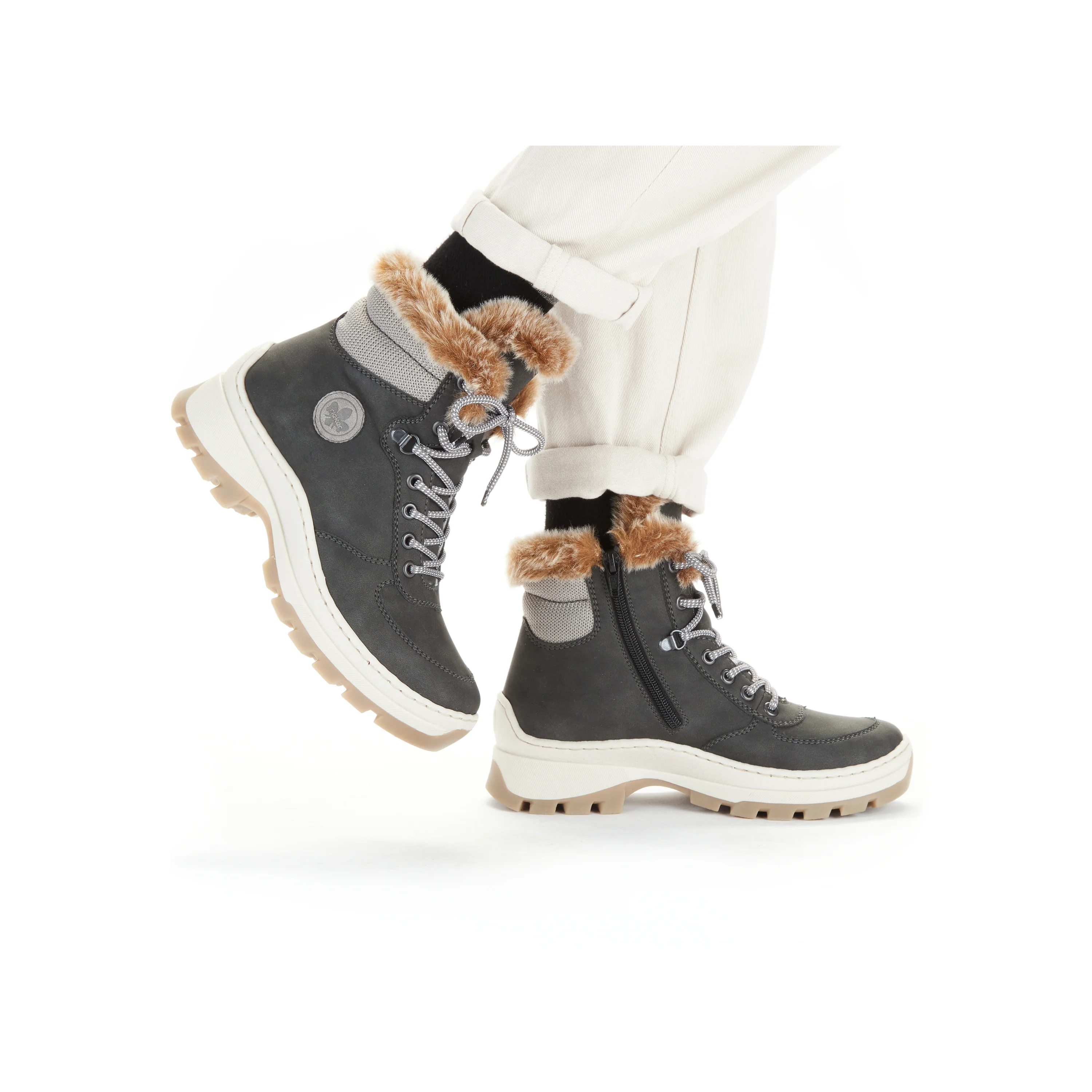 Rieker Woman's Boots - Grey | X9335-45 - Image 21