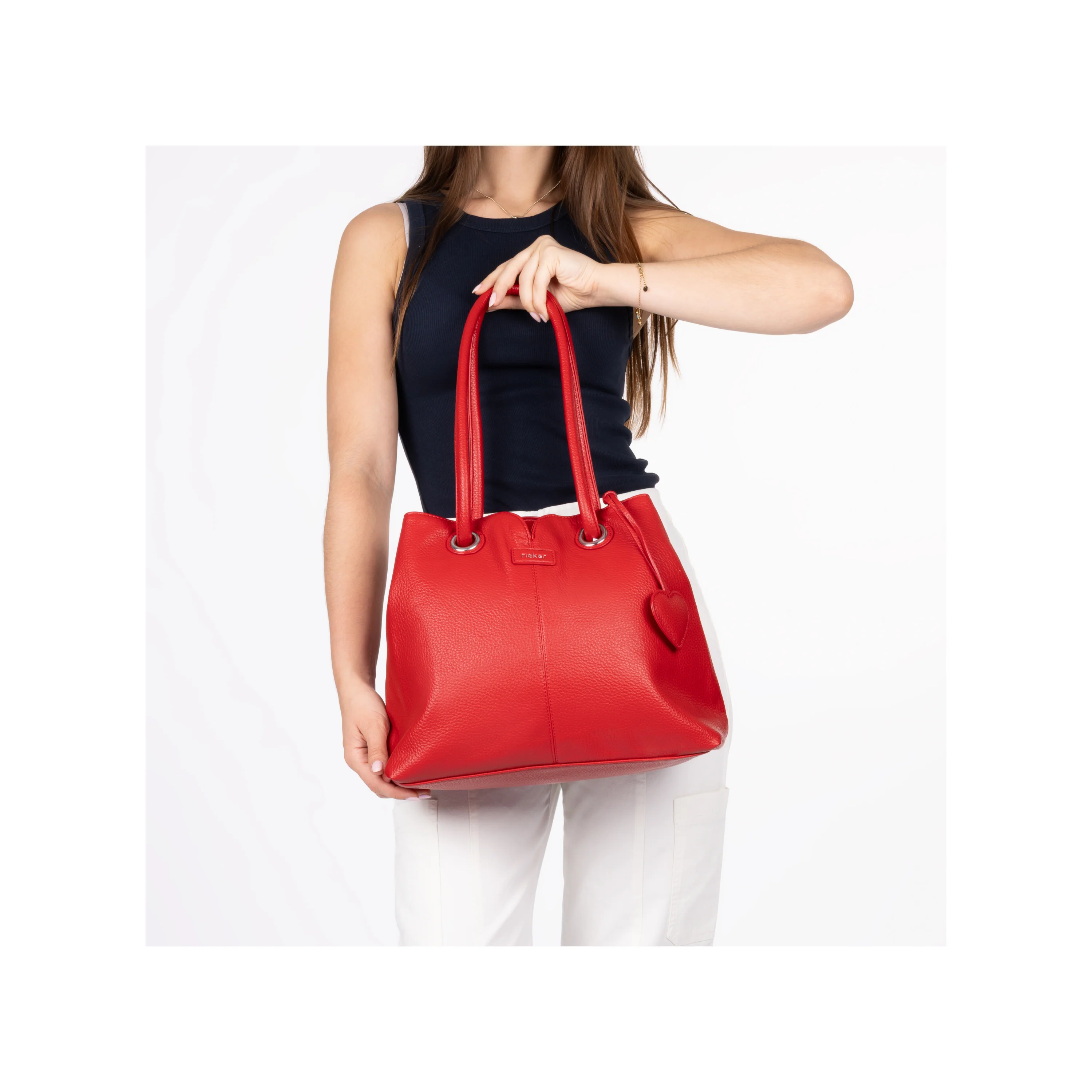 Rieker Women's Tote Bag - Red | H1021-33 - Image 12