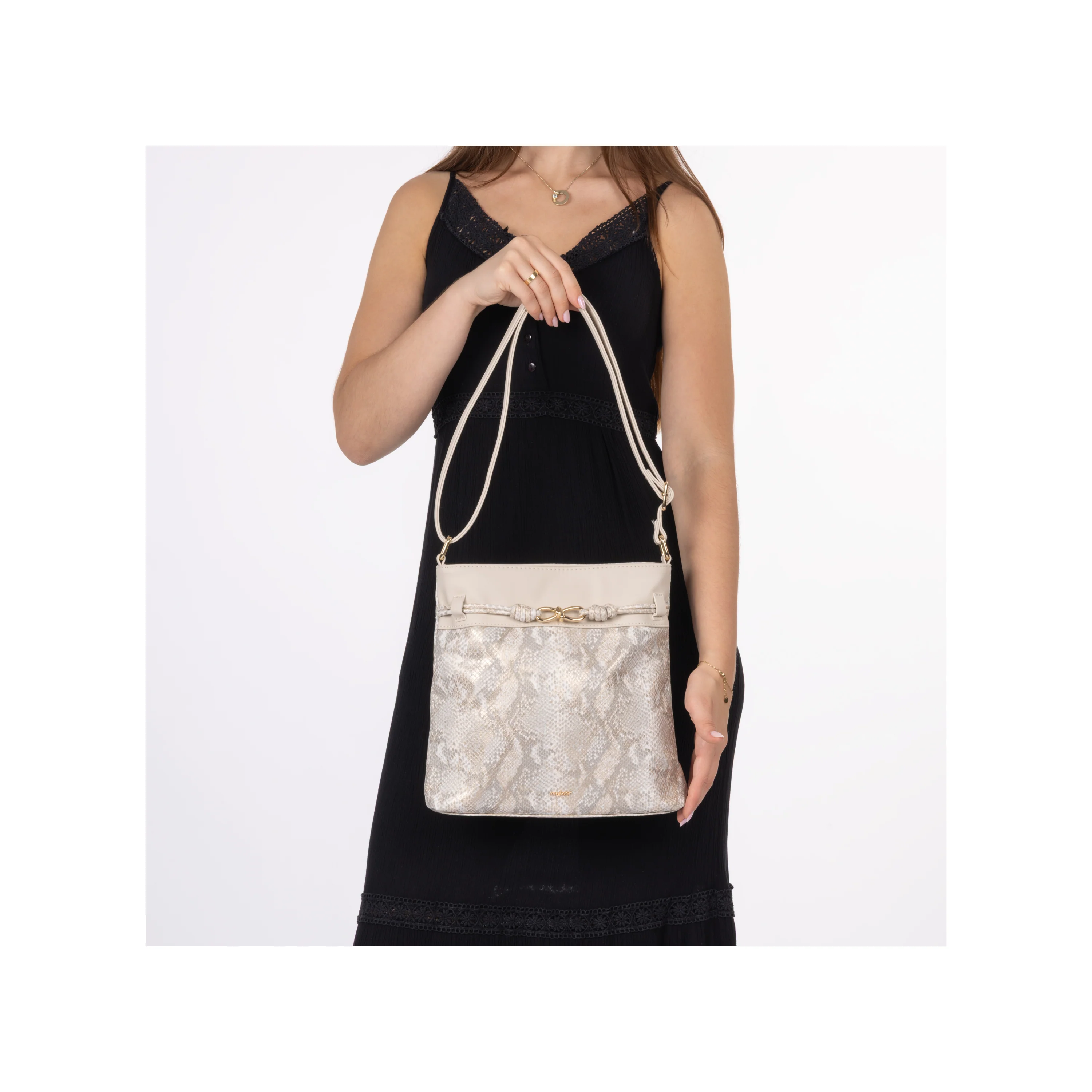 Rieker Women's Shoulder Bag - Gold | H1032-90 - Image 9