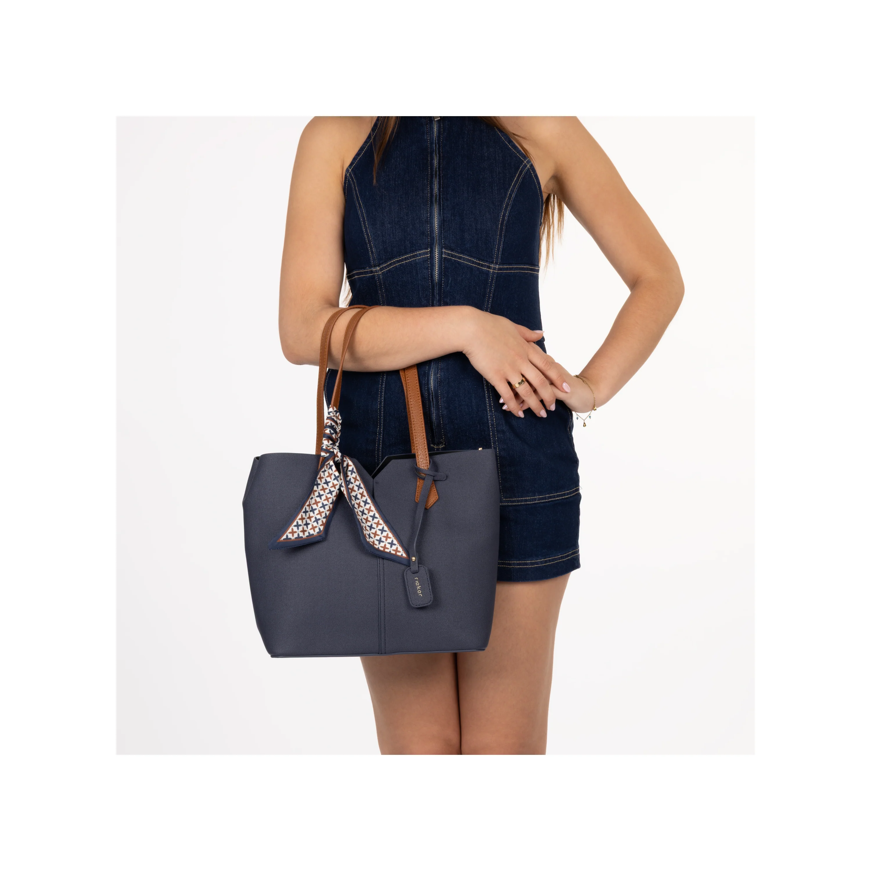 Rieker Women's Shopper Bag - Blue | H1045-14 - Image 10