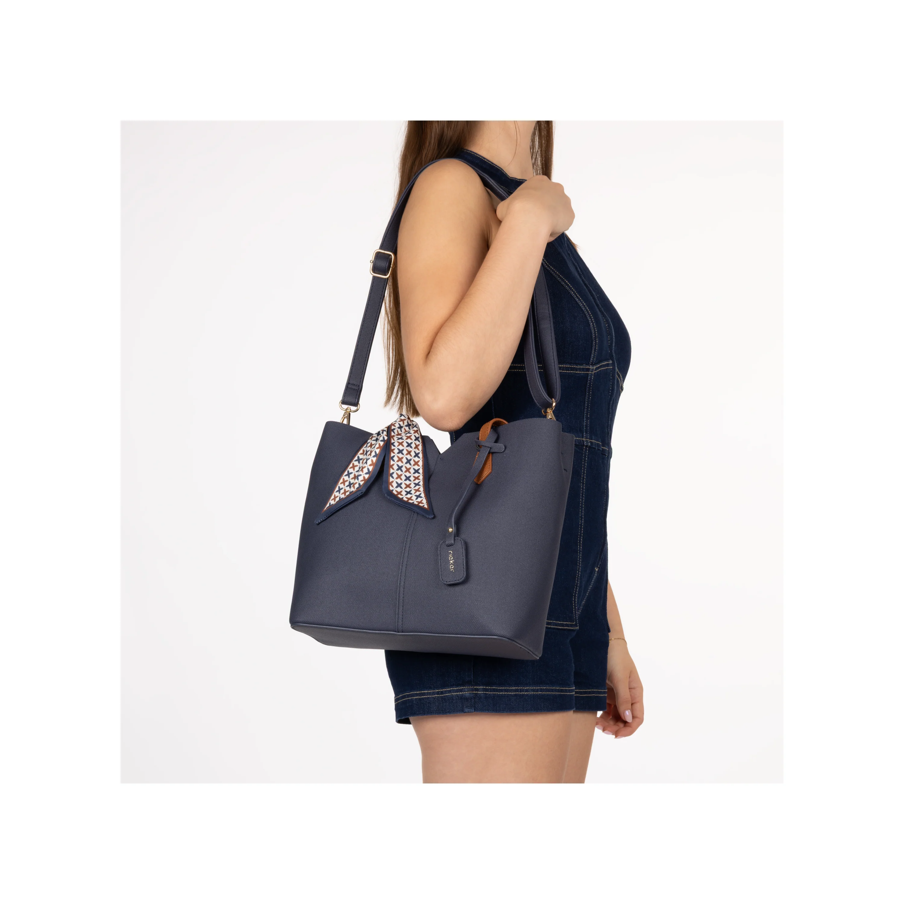 Rieker Women's Shopper Bag - Blue | H1045-14 - Image 8