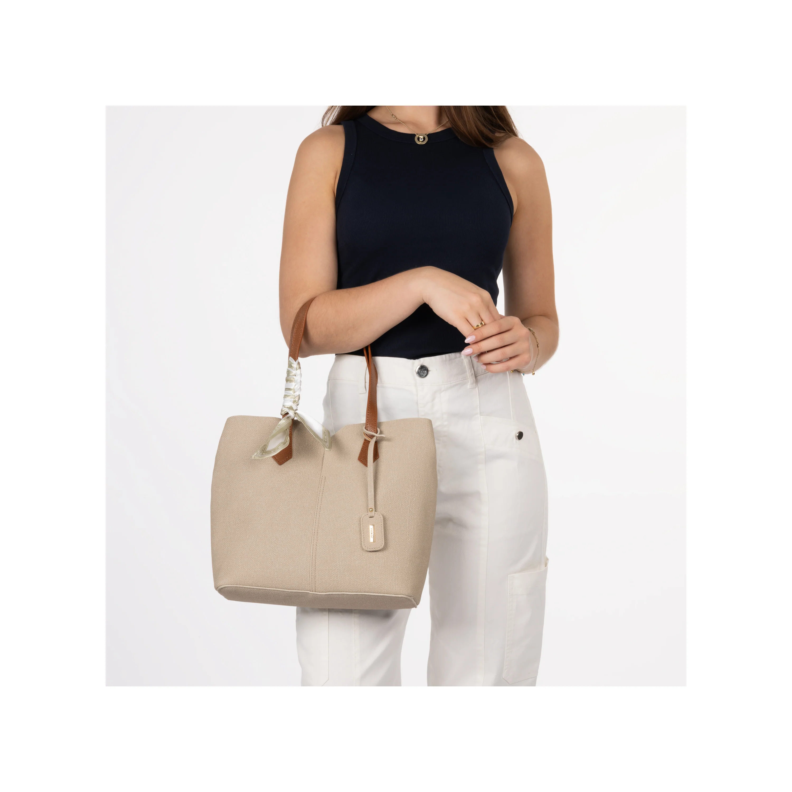 Rieker Women's Shopper Bag - Beige | H1045-60 - Image 15