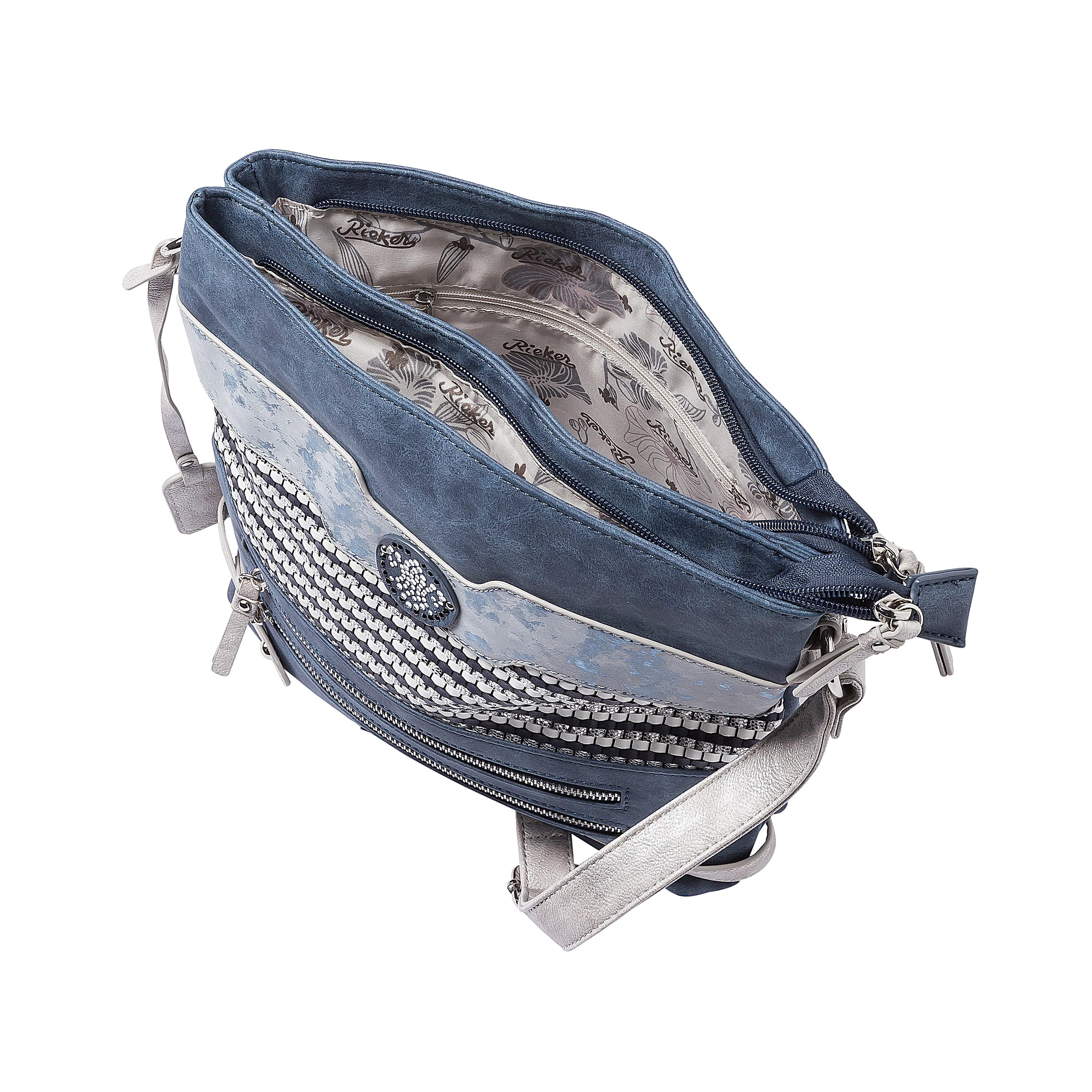 Rieker Women's Shoulder Bag - Blue | H1346-16 - Image 9
